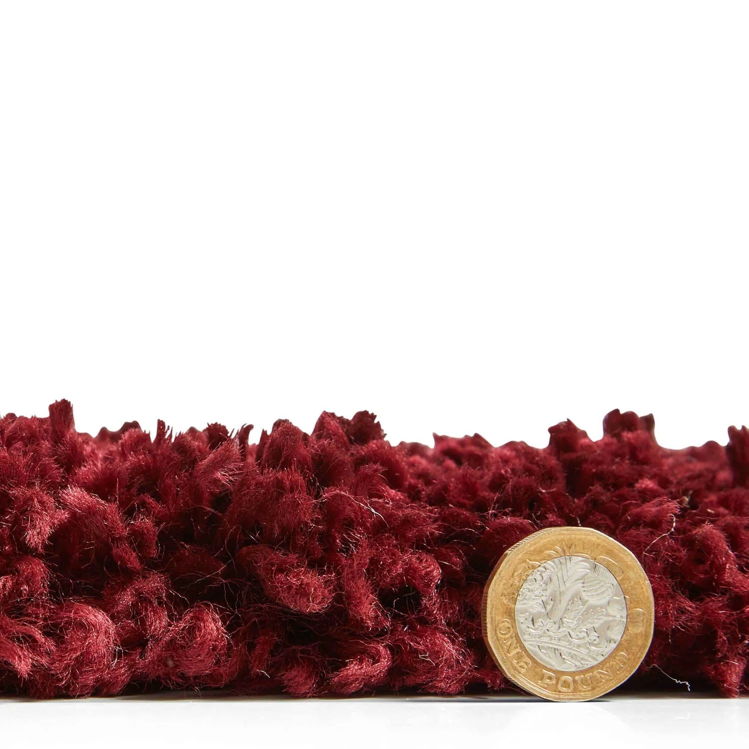 Berber Area Rug - Red, Polypropylene