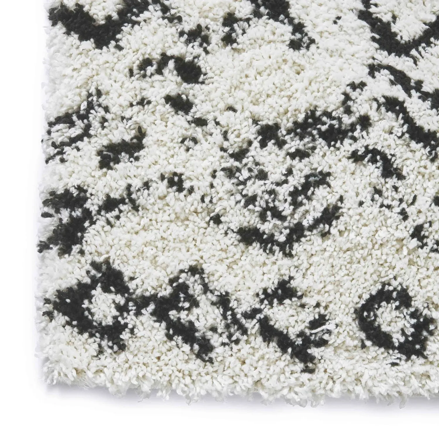 Berber Area Rug - White, Polypropylene
