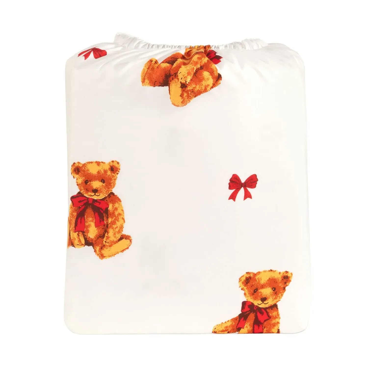Bertie Bear Single Bedding, Cushion & Throw Bundle - White alternate view
