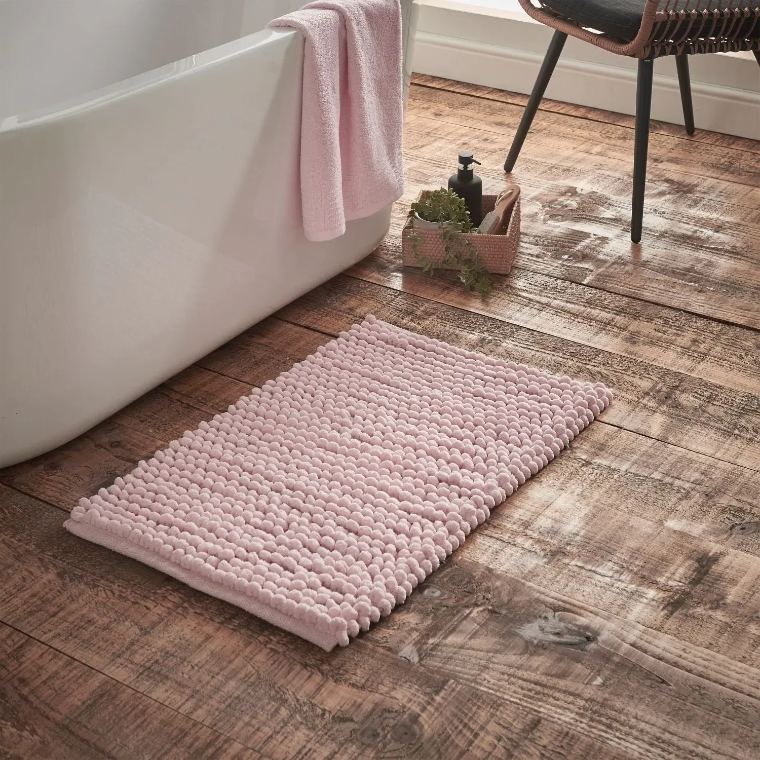 Bianca Aspen Bobble Bath Mat - Pink product