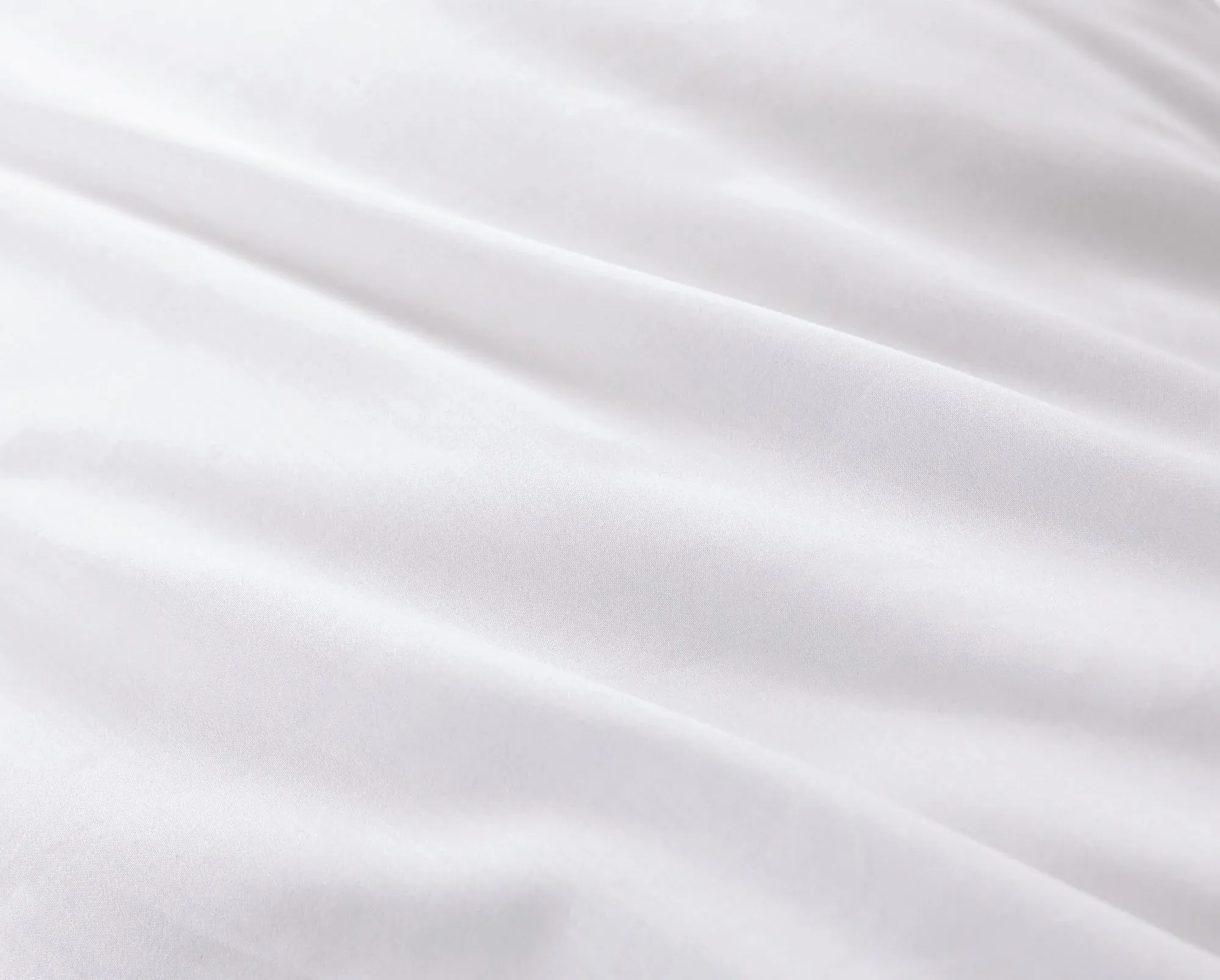 Bianca King Size Flat Sheet - White, Cotton Sateen by Julian Charles, image 2
