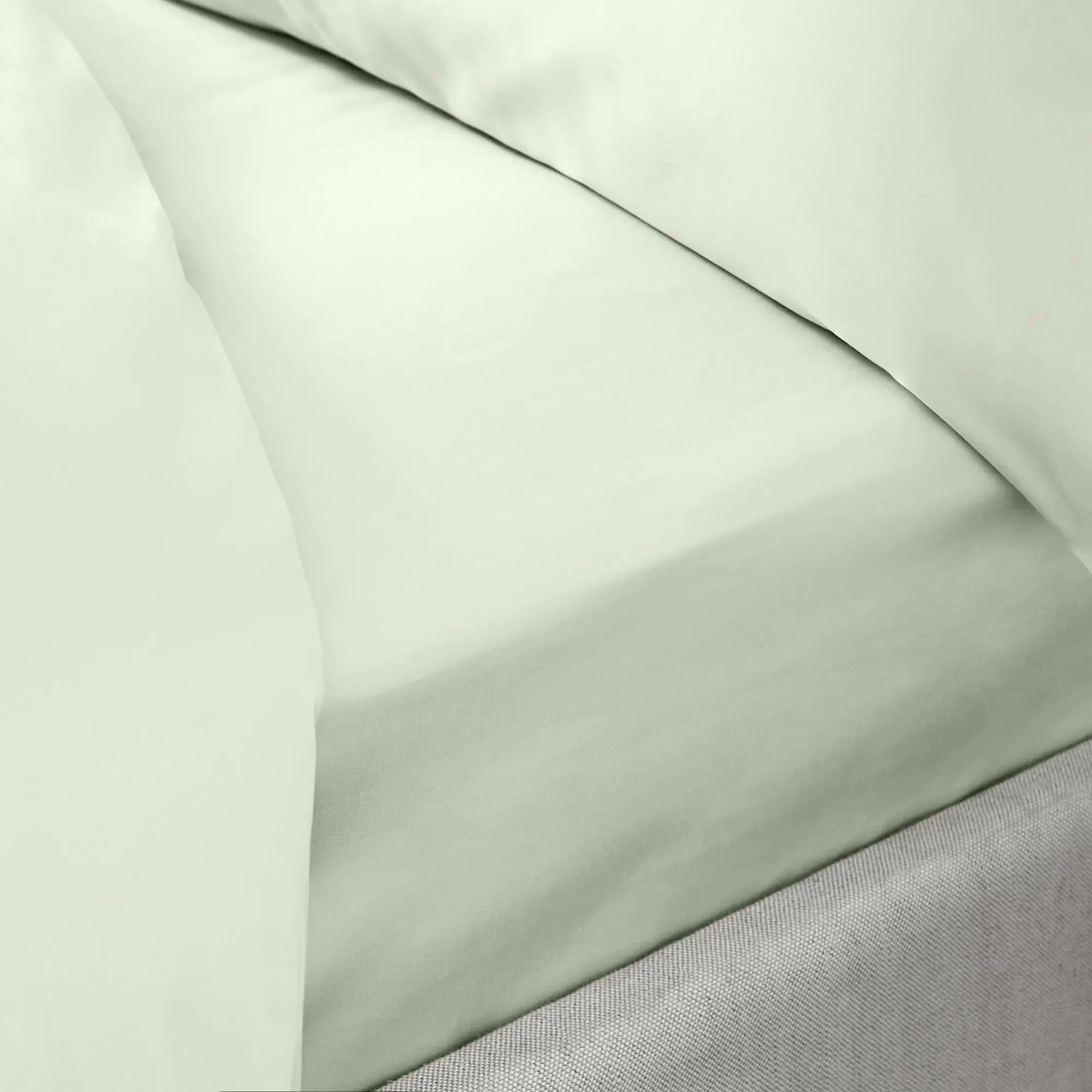 Bianca Single Extra Deep Fitted Sheet - Green, Cotton Sateen product