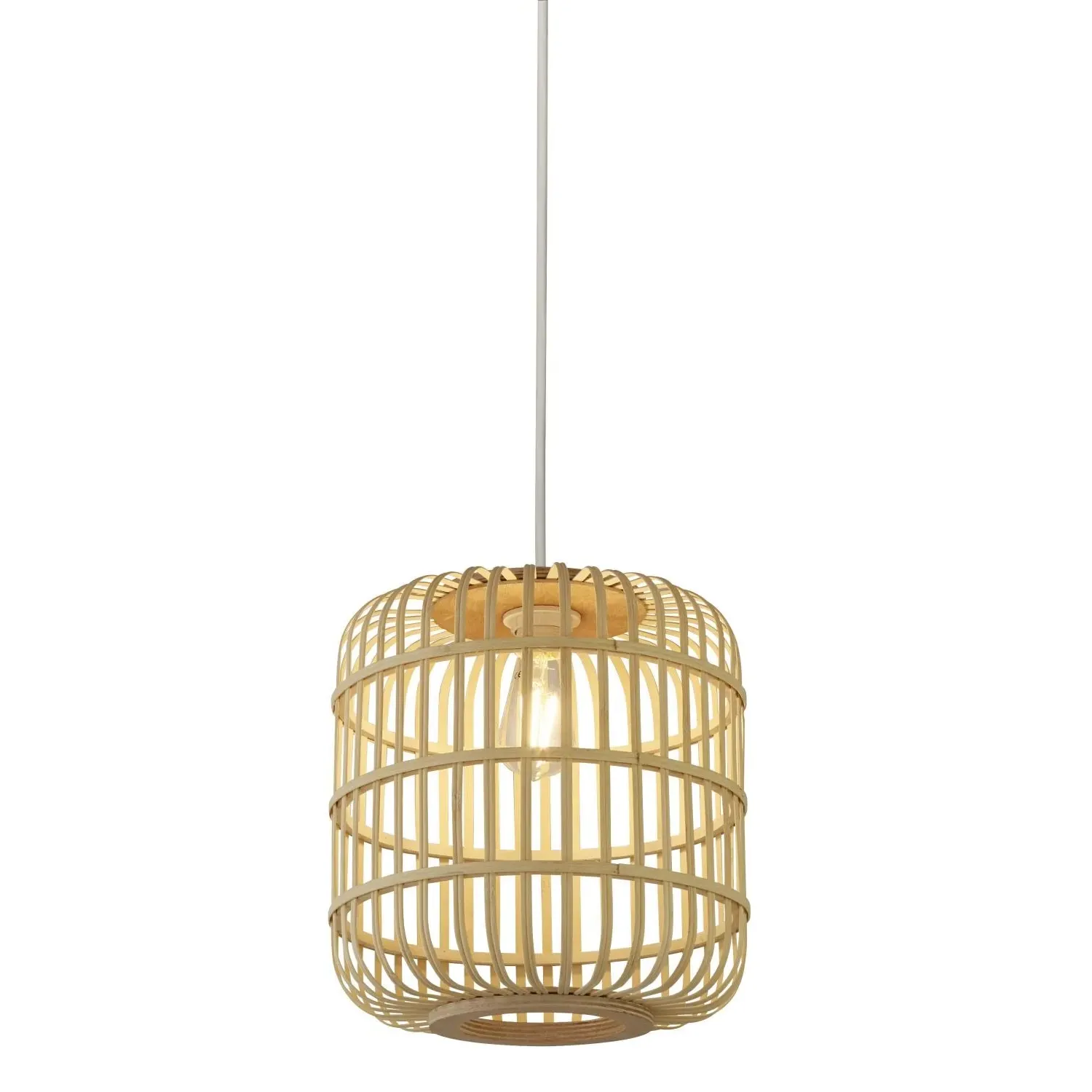 Birdcage Frame Light Shade - Brown, Bamboo product
