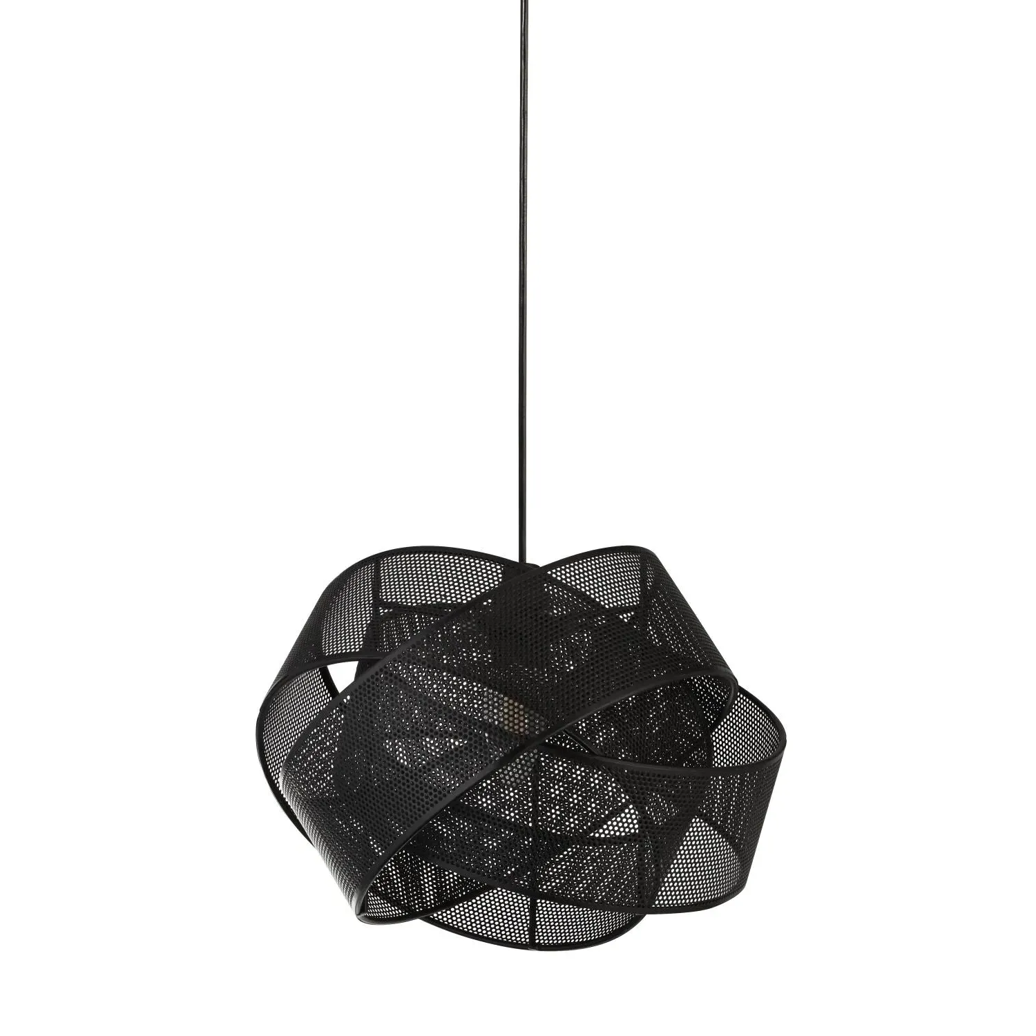 Twisted Band Light Shade - Black, Steel by Julian Charles, alternate view