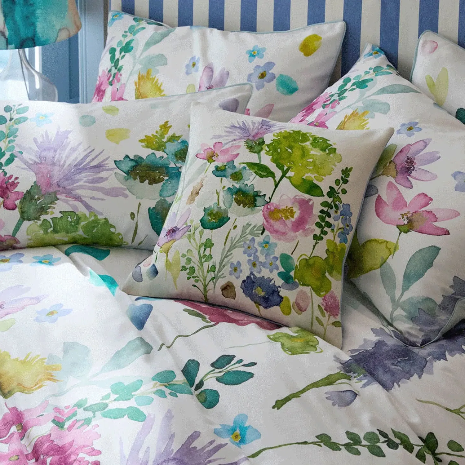 Bluebellgray Tetbury Spring Cushion - Multi, Cotton by Julian Charles
