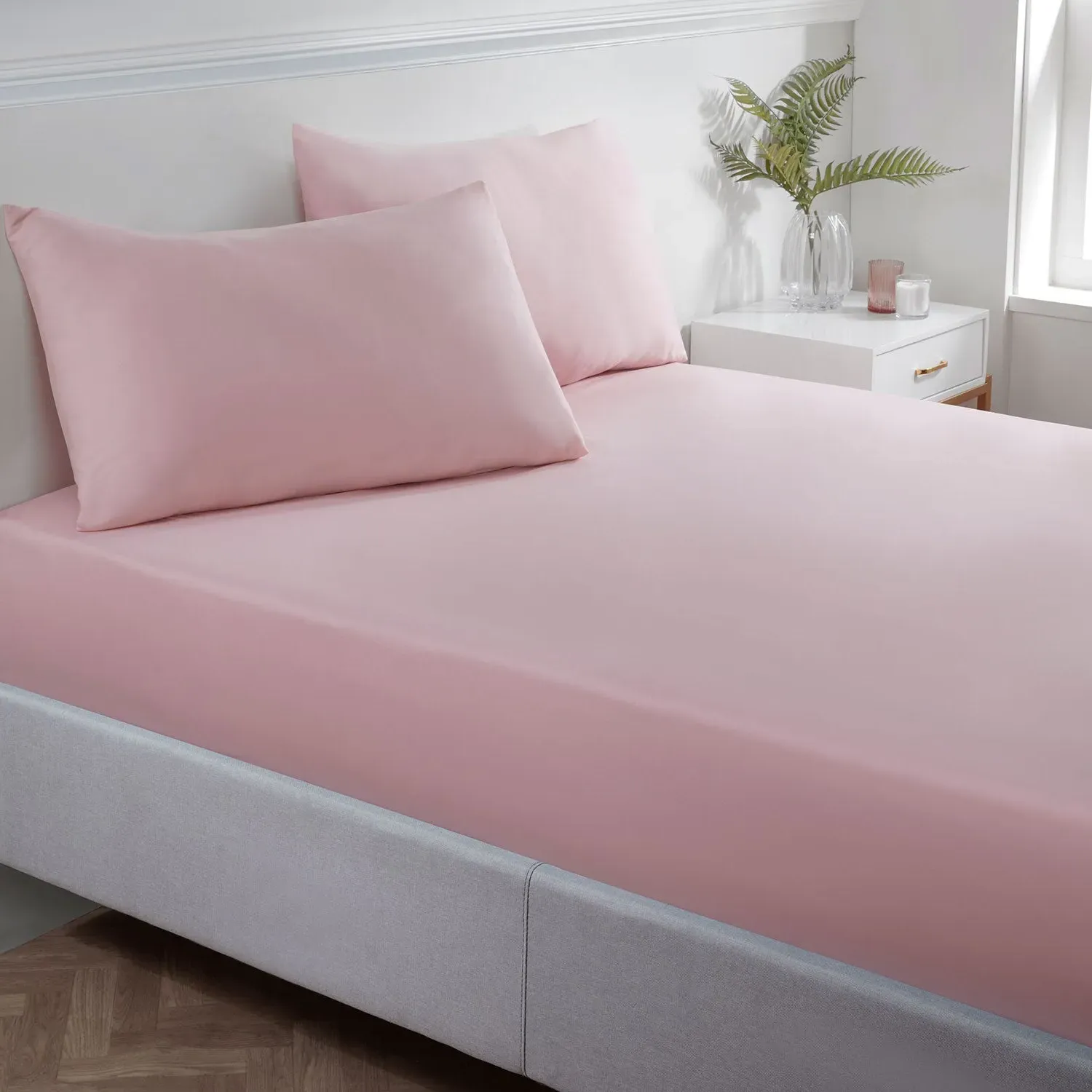 Blush Super Soft Easycare Single Fitted Sheet - Pink product