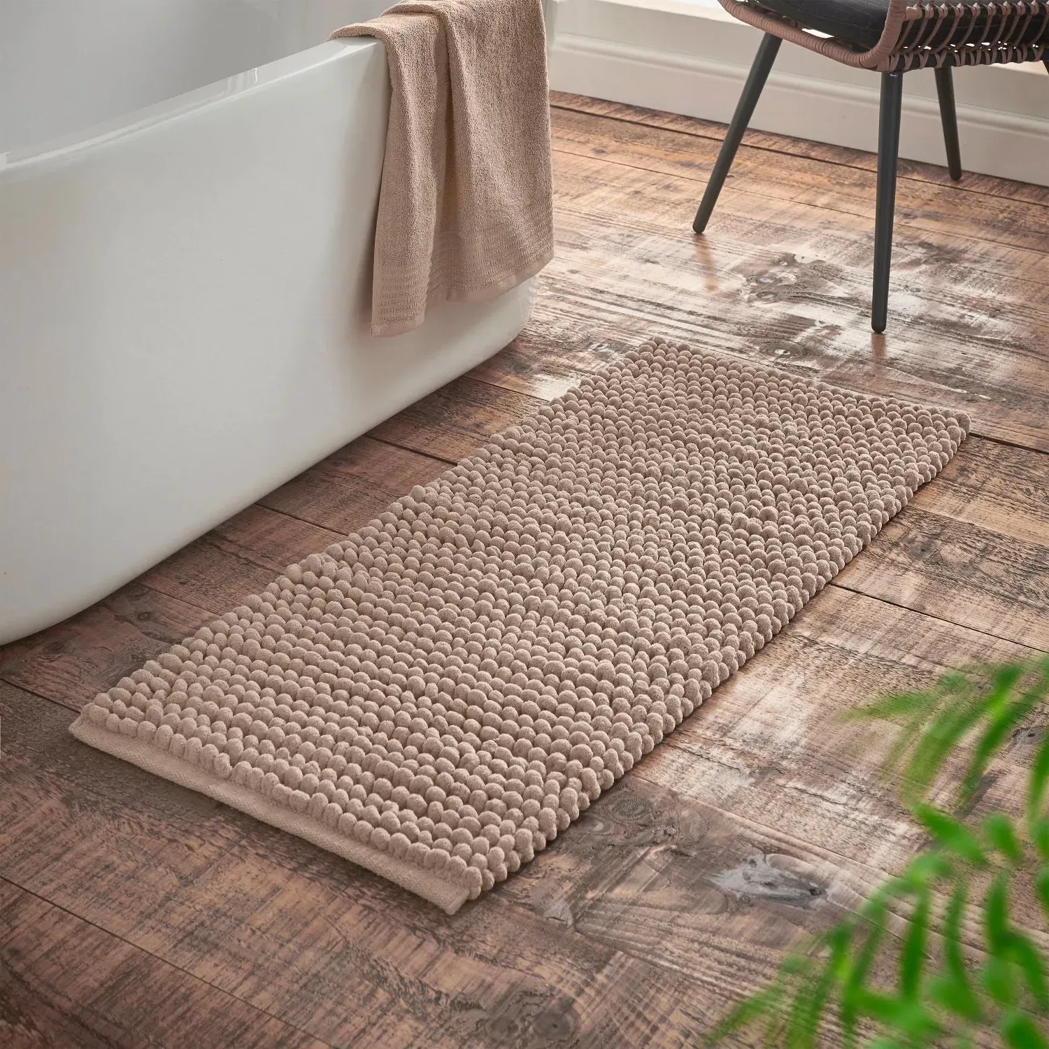 Bobble Bath Runner - Natural
