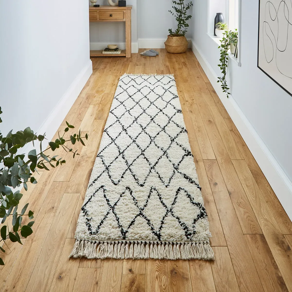 Runner Rug Moroccan Style - White product
