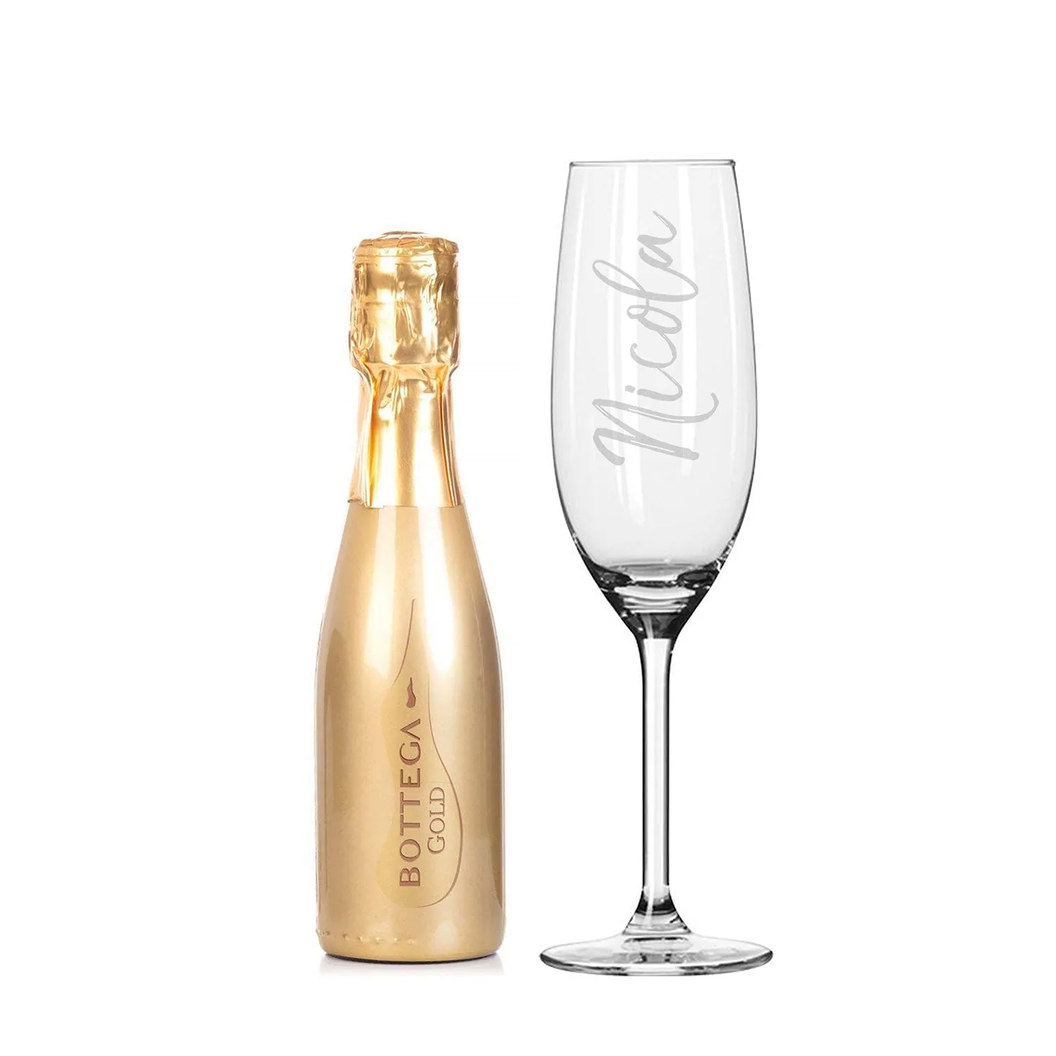 Bottega Gold Prosecco & Engraved Flute Gift Set - Clear product