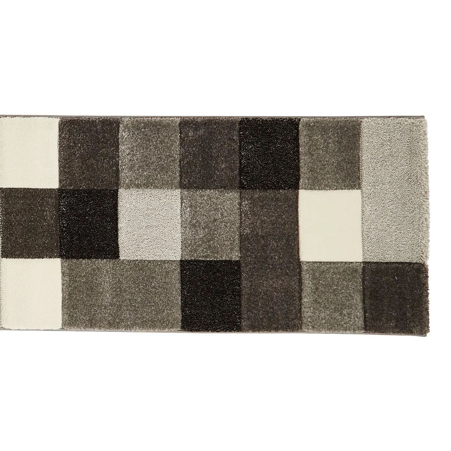 Brooklyn 646 Geometric Runner Rug - Grey, Polypropylene alternate view