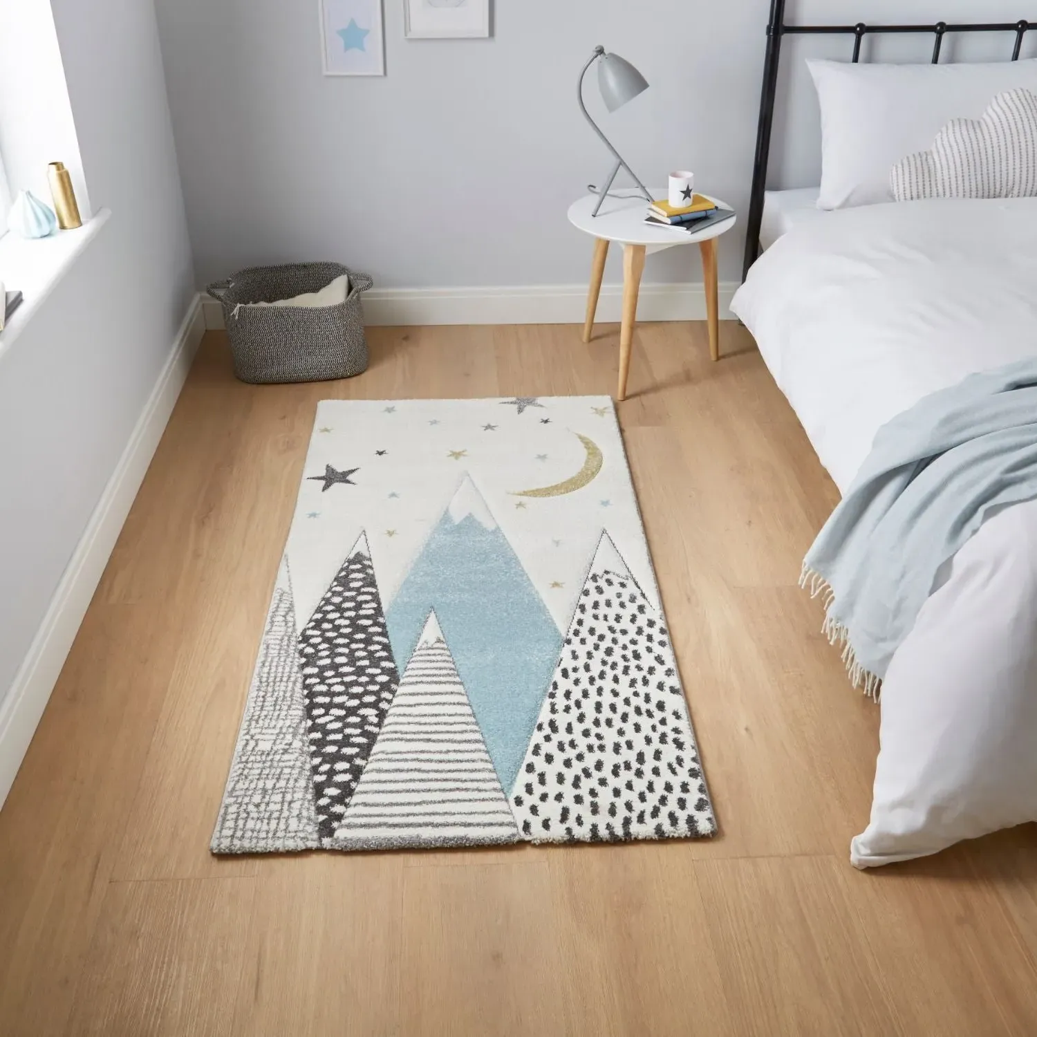 Small Mountain Design Rug - Blue, Polypropylene product