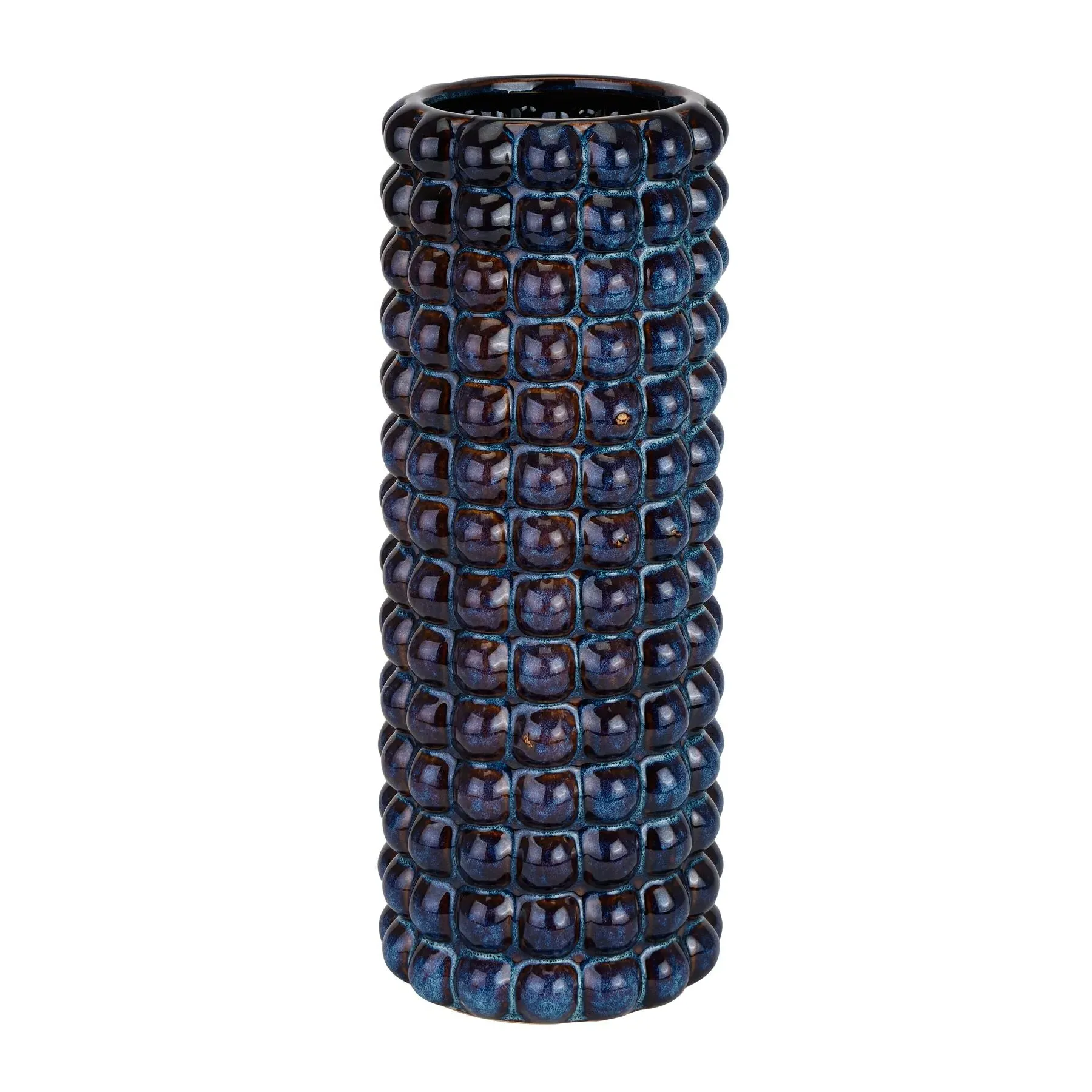 Bubble Textured Umbrella Stand - Blue, Ceramic