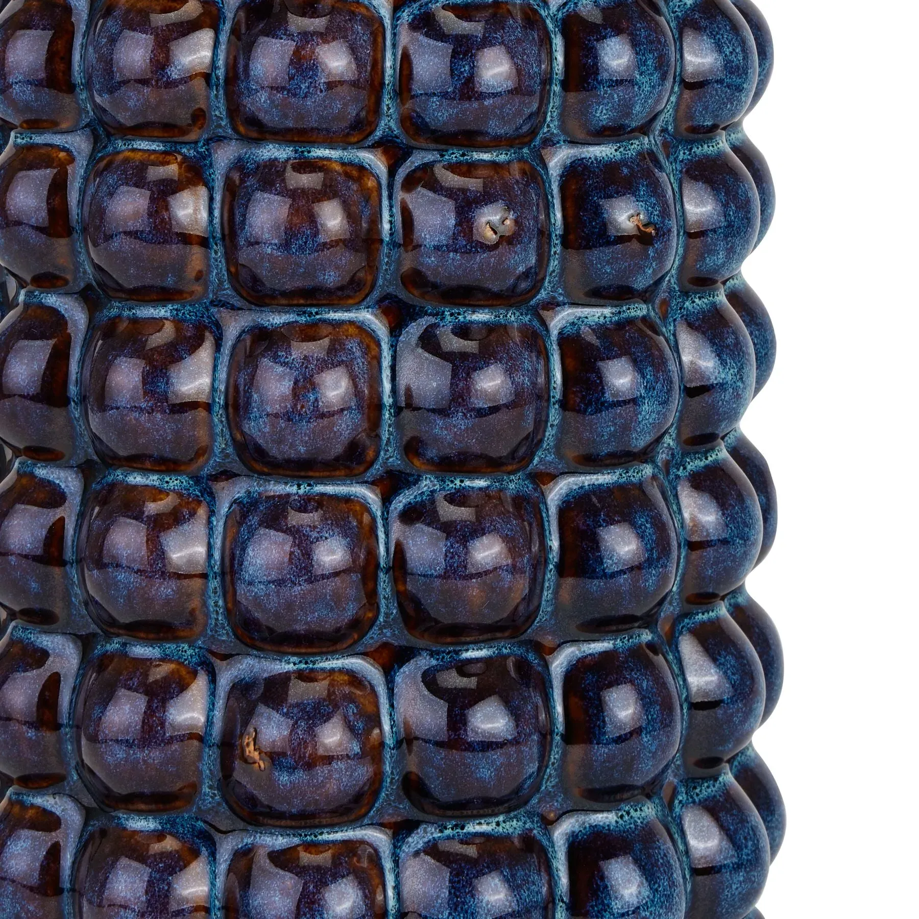 Bubble Textured Umbrella Stand - Blue, Ceramic