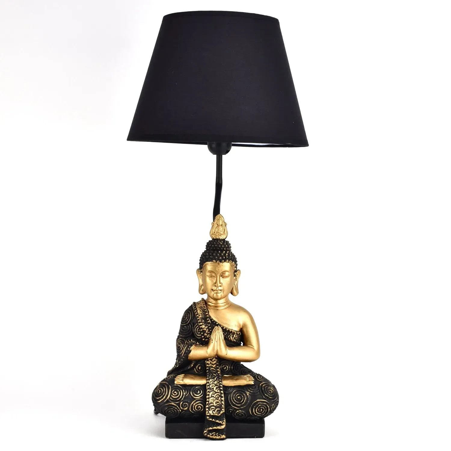 Buddha Table Lamp - Brown, Gold Design