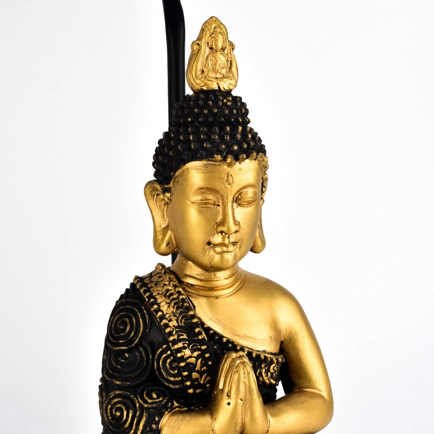 Buddha Table Lamp - Brown, Gold Design