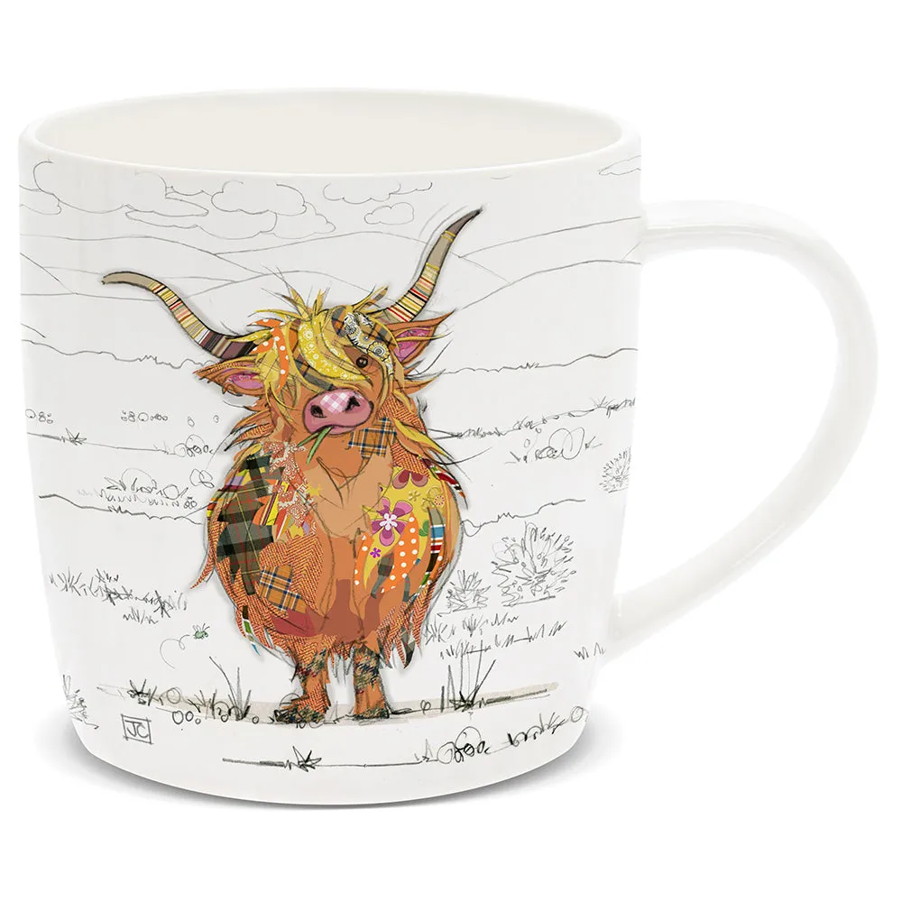 Bug Art Hamish Highland Cow Mug - Multi by Julian Charles