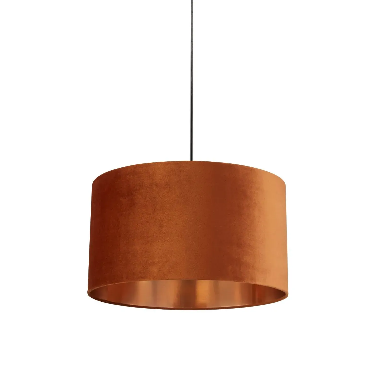 50cm Light Shade - Orange, Velvet by Julian Charles