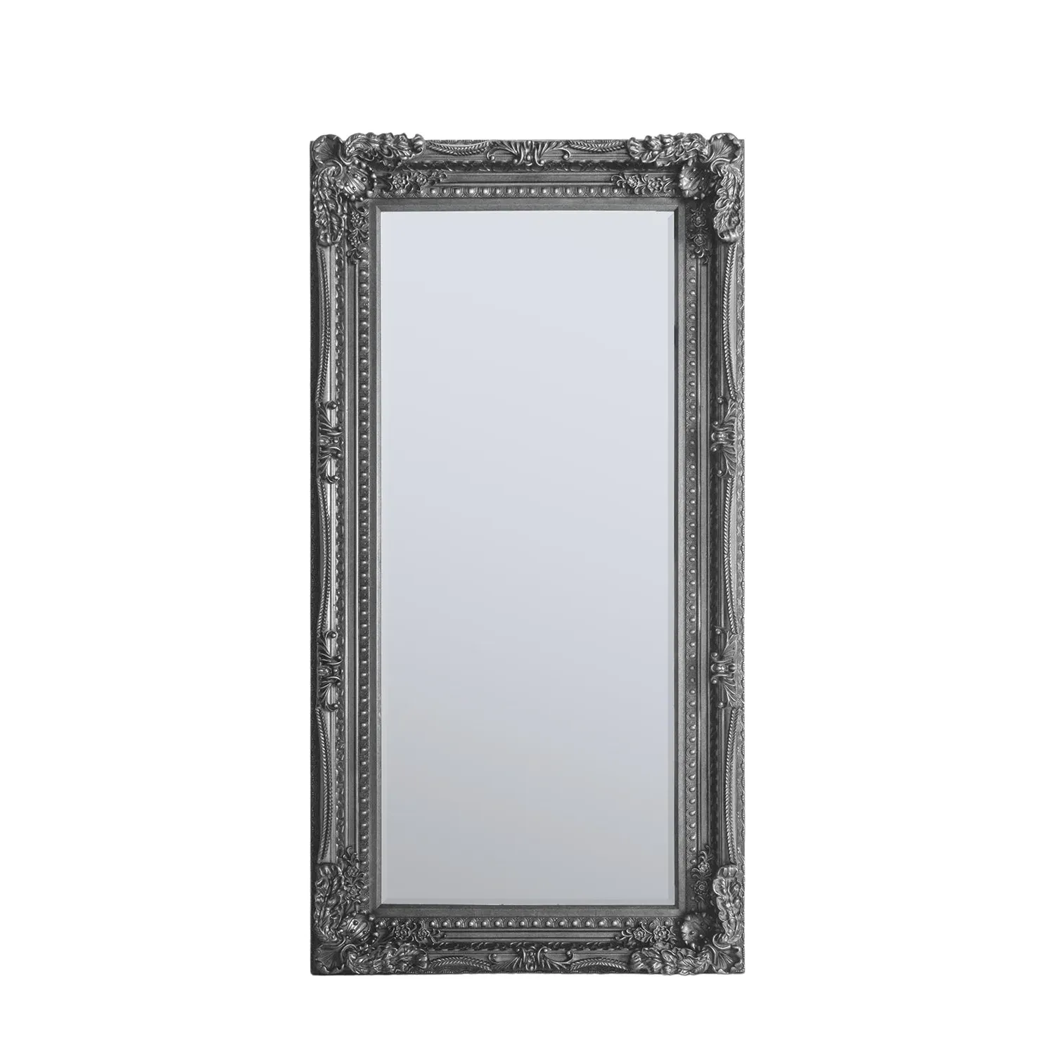 Leaner Mirror Carved Frame - Silver by Julian Charles, alternate view