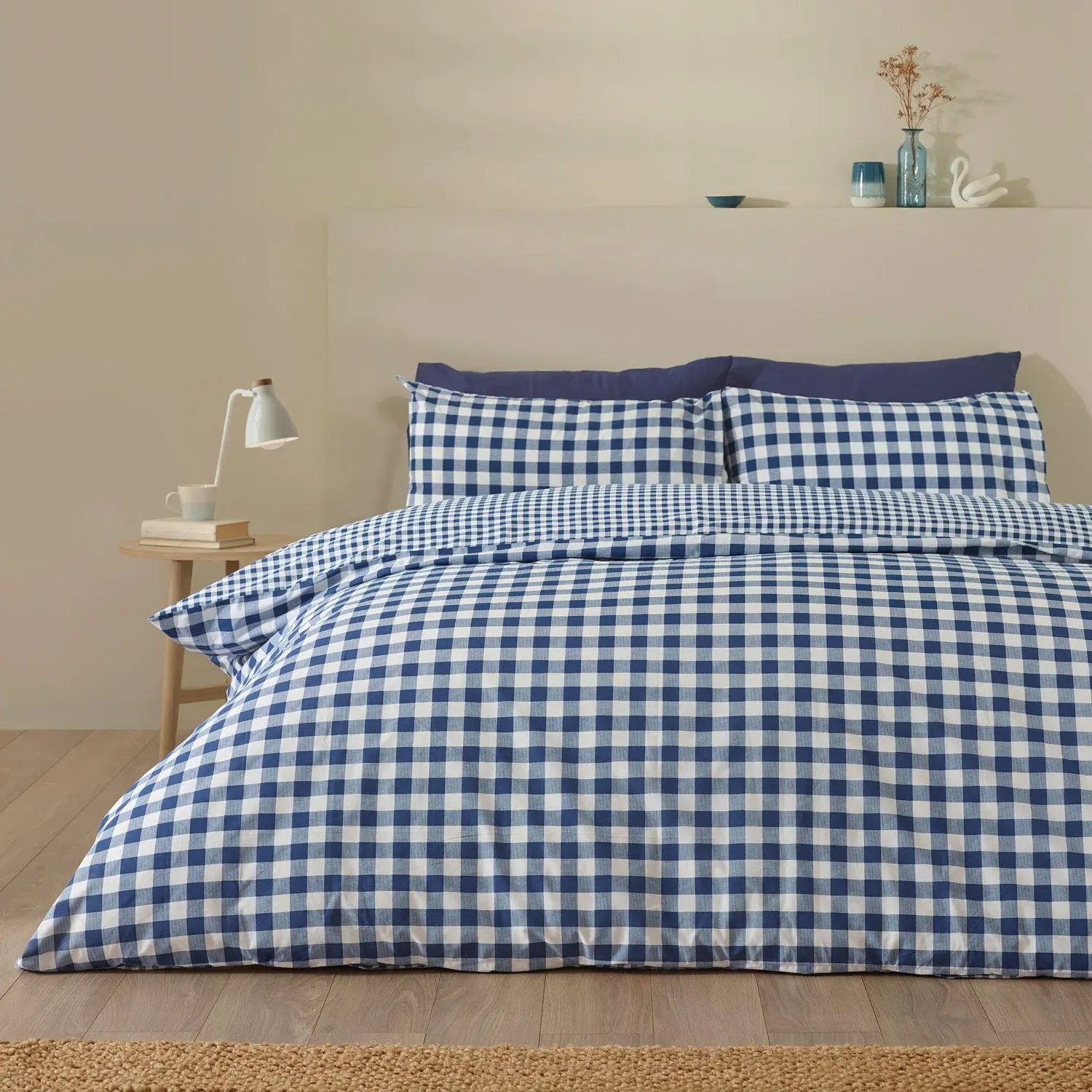 Catherine Lansfield Bamford Single Duvet Set Reversible - Blue product