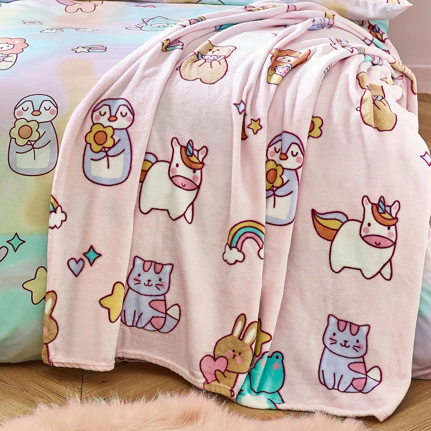 Catherine Lansfield Forever Together Fleece Throw - Pink product