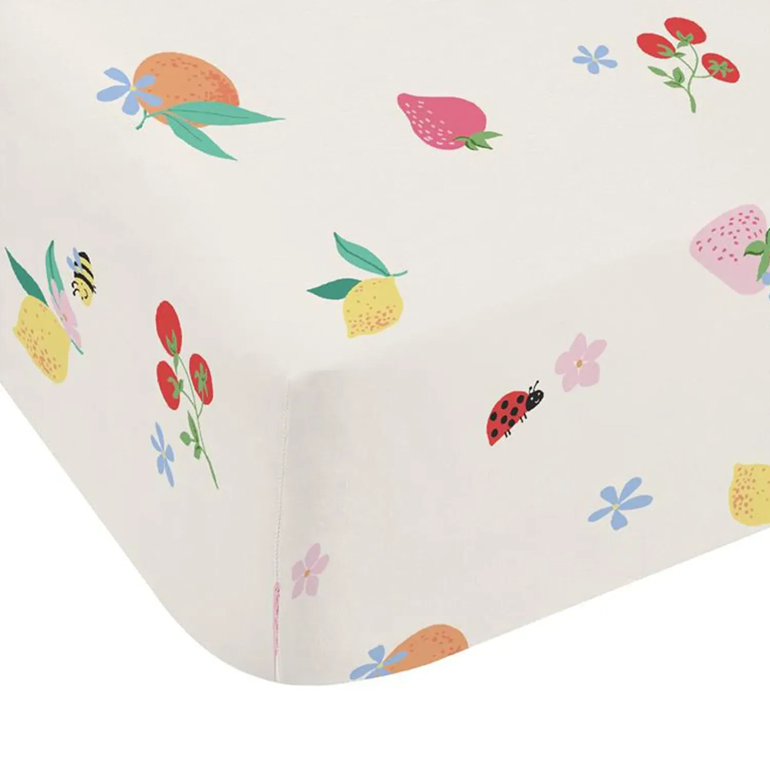 Catherine Lansfield Fruity Friends Single Fitted Sheet - Multi alternate view