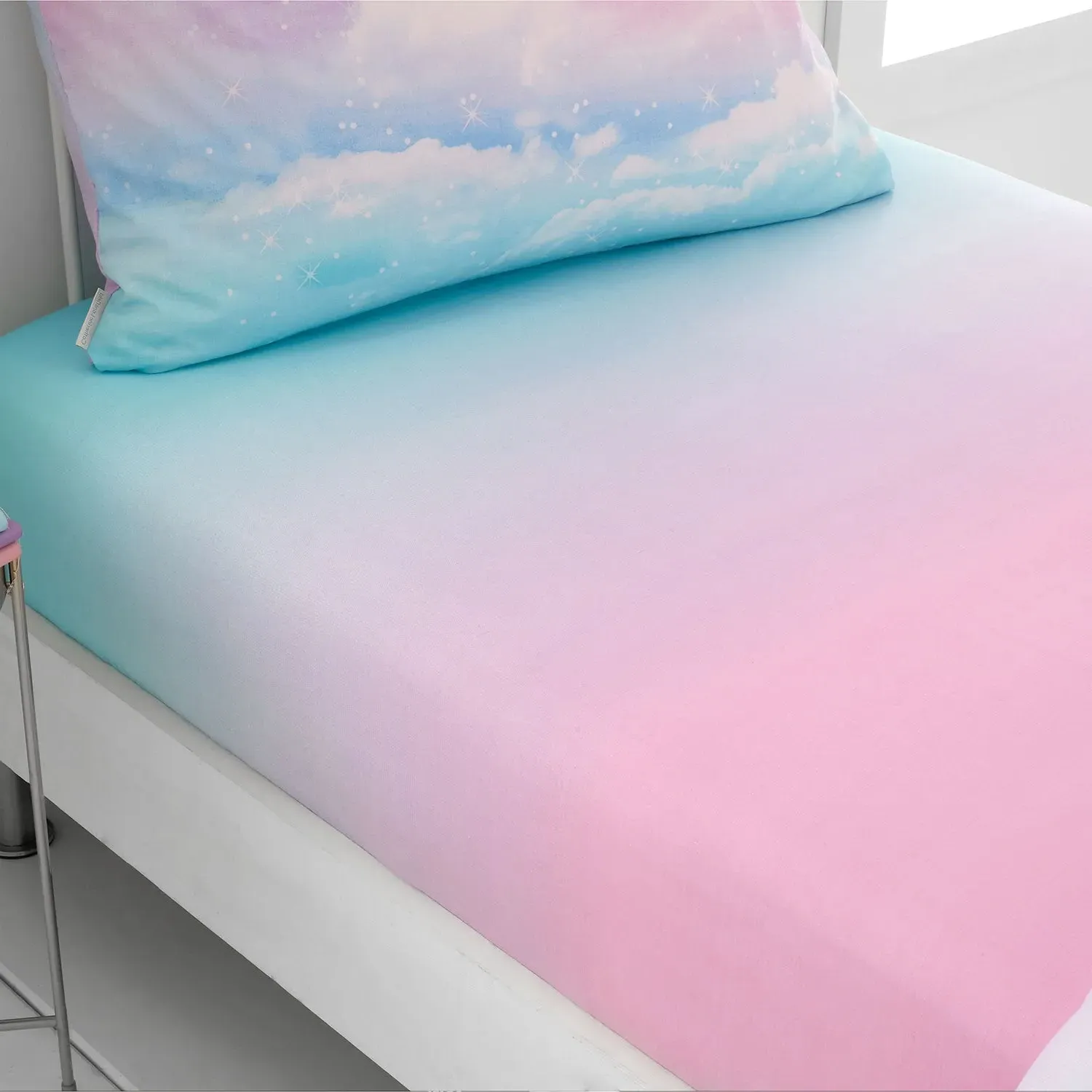 Catherine Lansfield Ombre Rainbow Clouds Single Fitted Sheet - Multi product