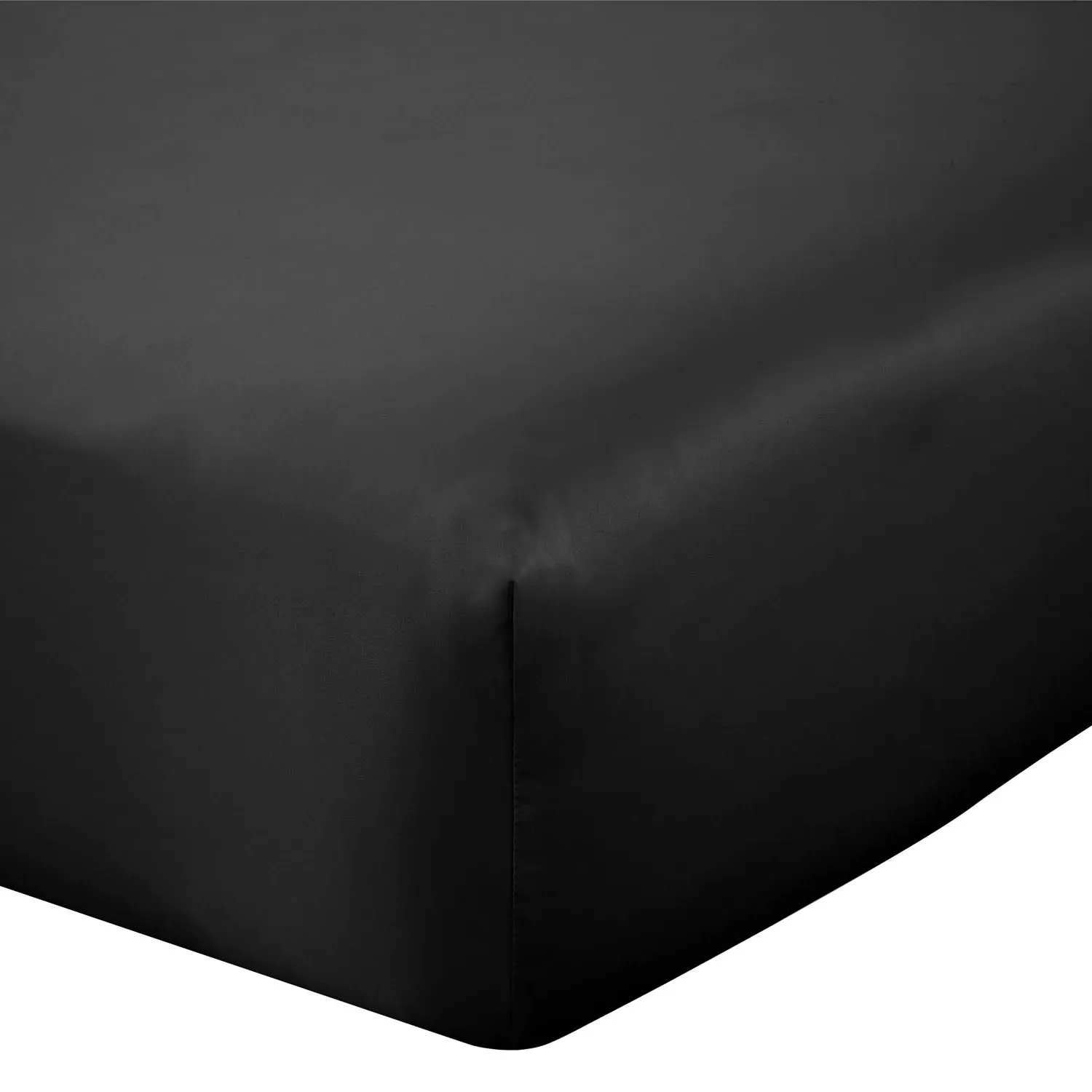 Catherine Lansfield Silky Soft Satin Single Fitted Sheet - Black product