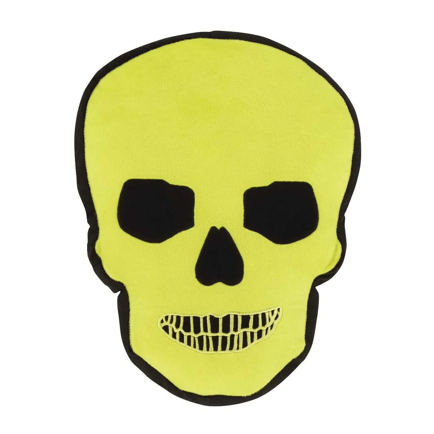 Catherine Lansfield Skull Shaped Cushion - Green alternate view