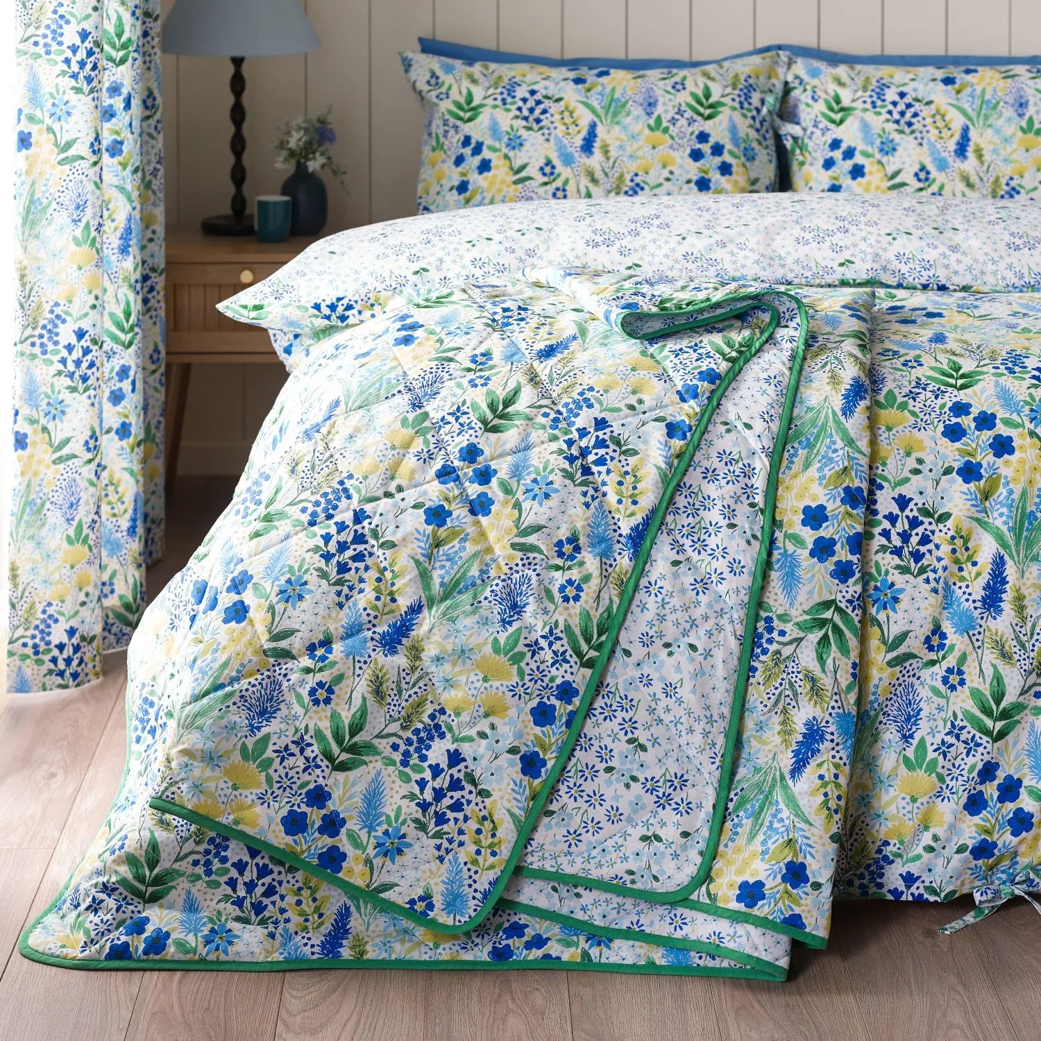 Catherine Lansfield Tilly Fully Reversible Bedspread - Blue product