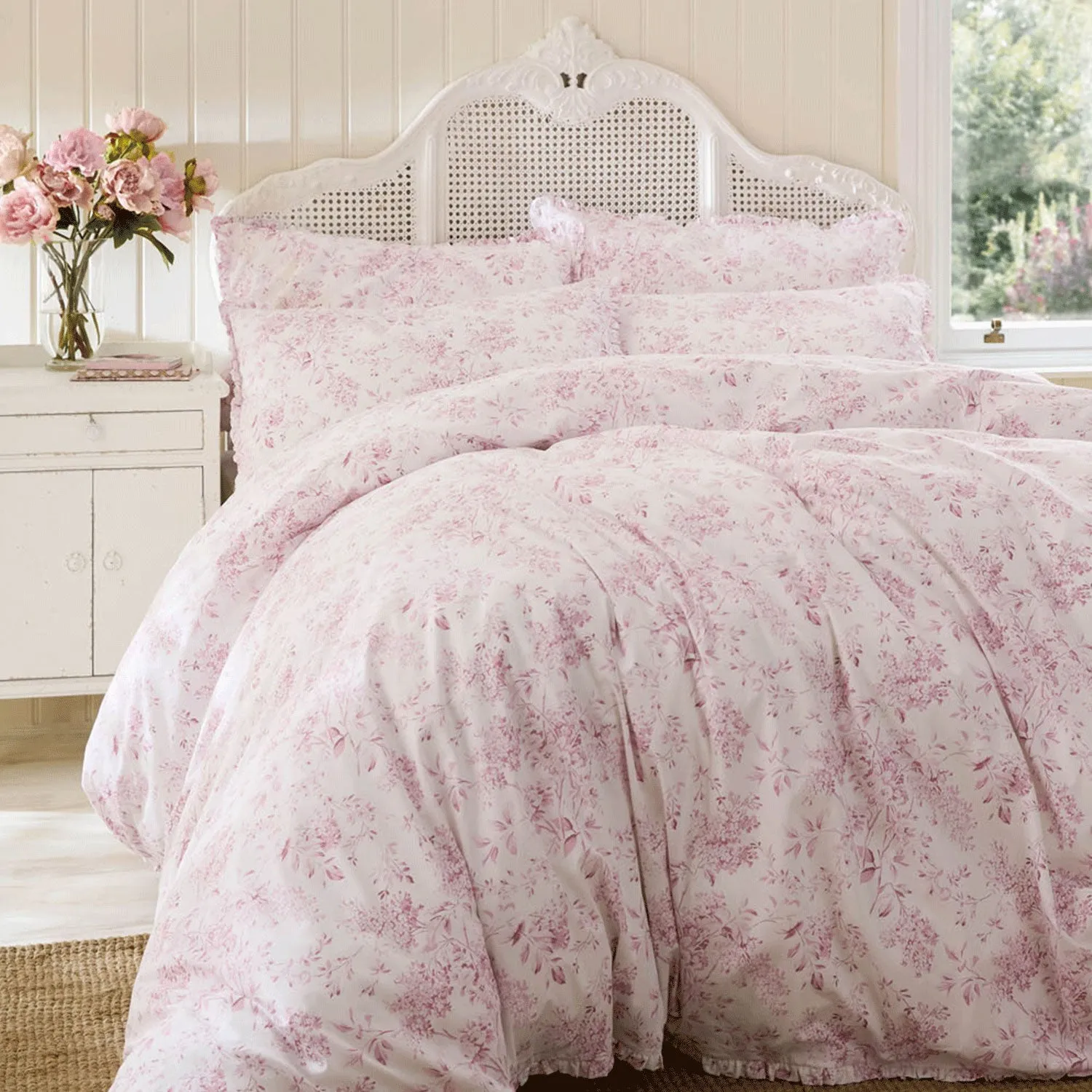 Chelsea Shabby Chic by Rachel Ashwell Single Duvet Set - Pink, Cotton product