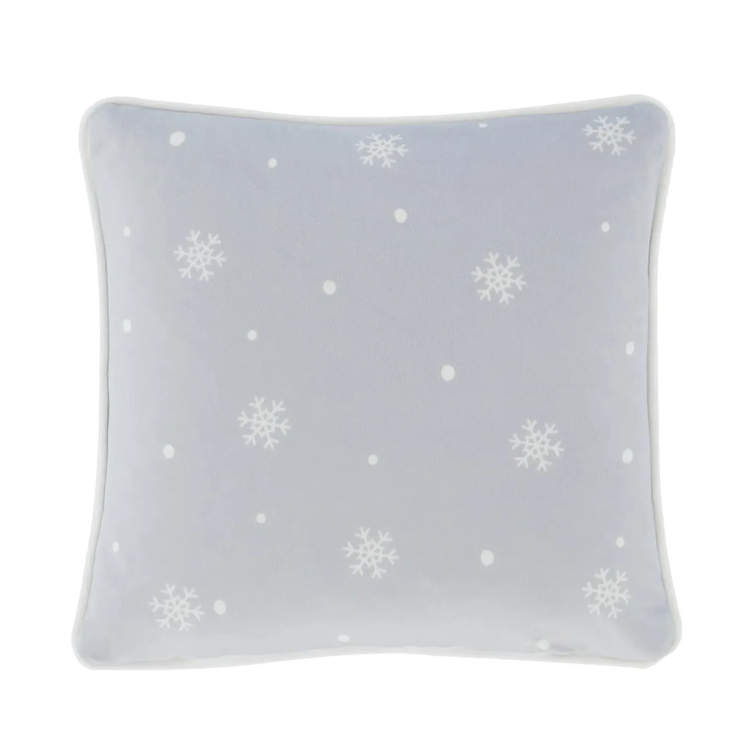 Christmas Polar Bear Cushion - Red, Velvet