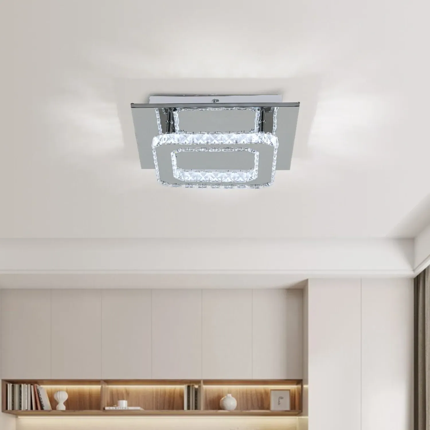 Chrome Crystal 30cm 24W LED Ceiling Light - Silver product