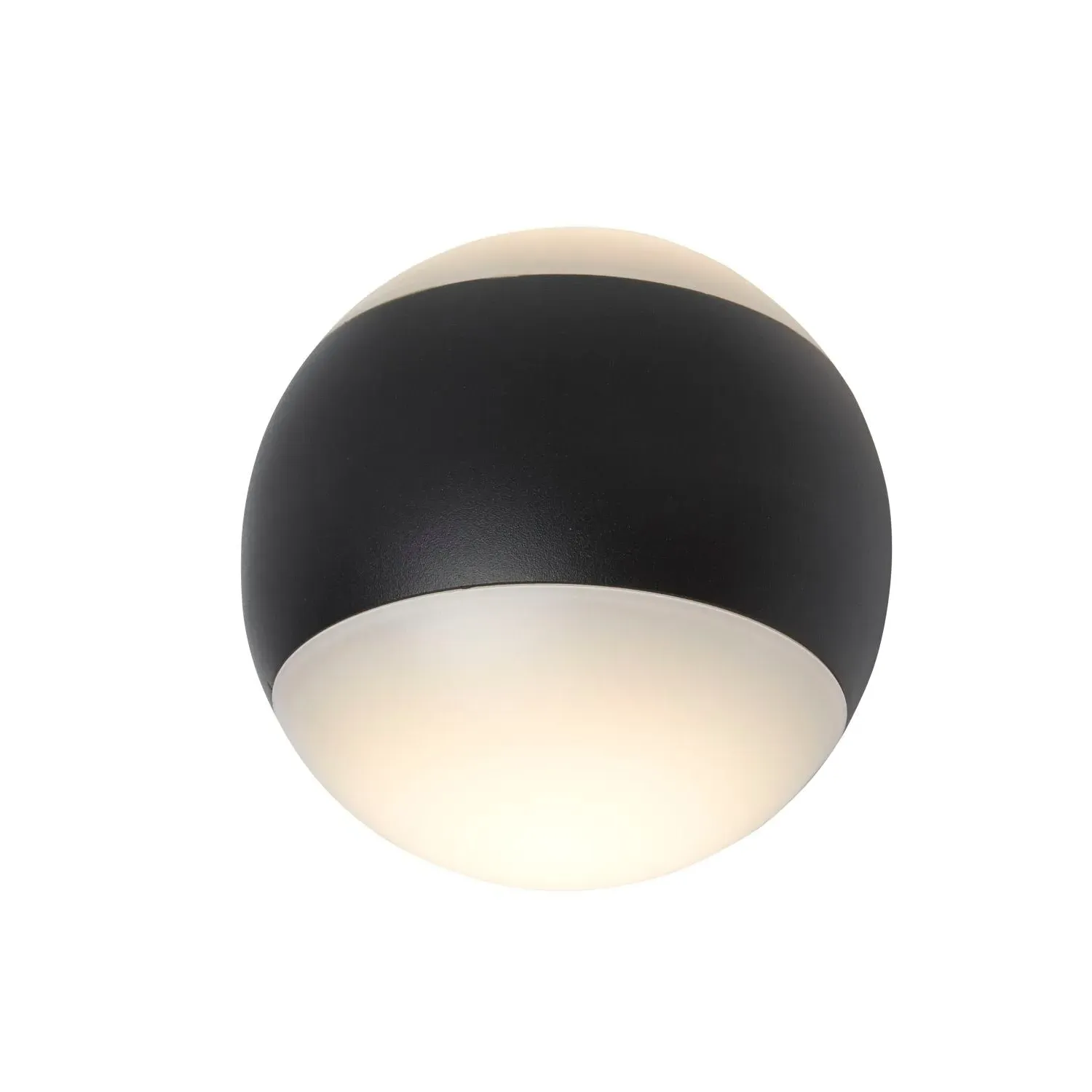 Circular LED Wall Light - Black
