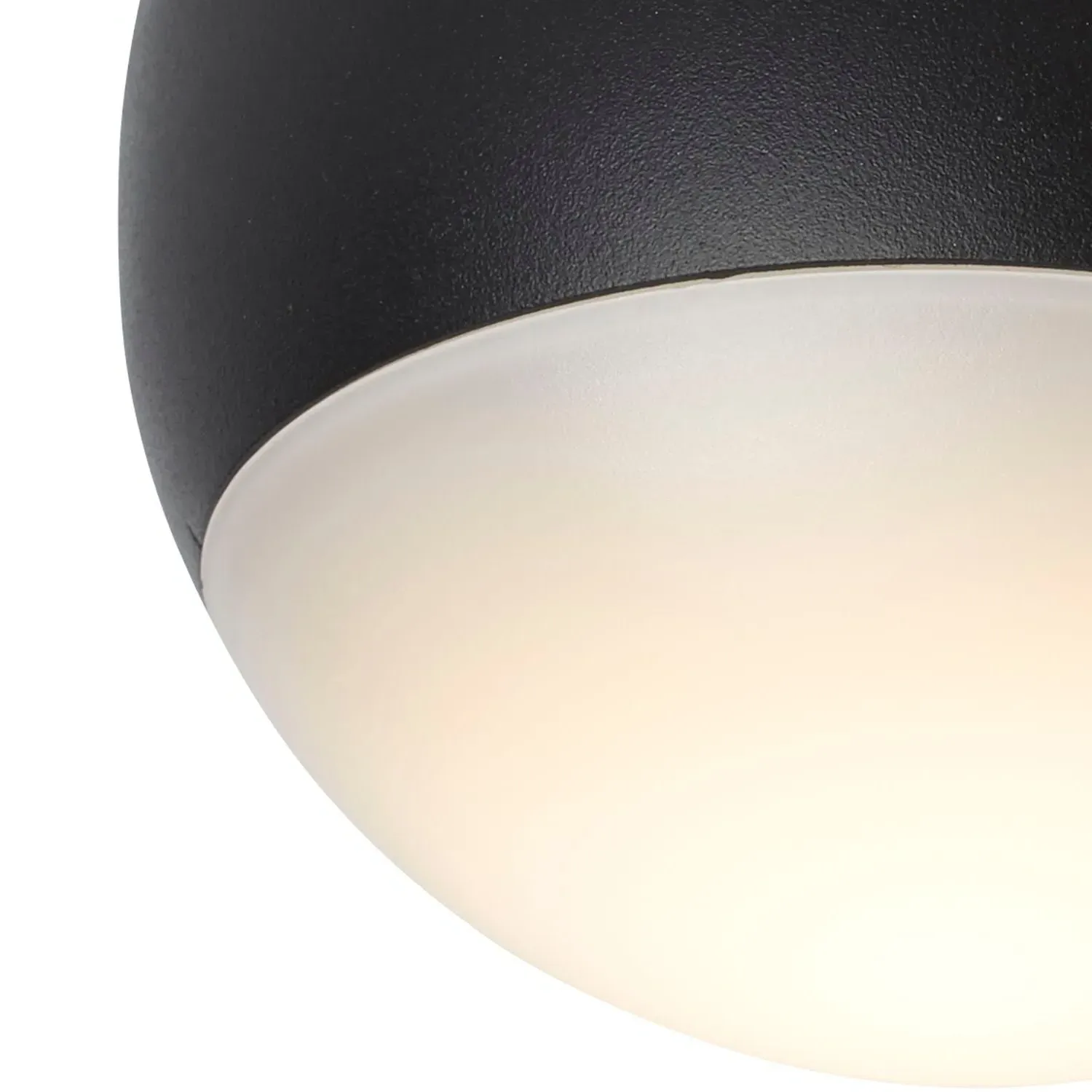 Circular LED Wall Light - Black image