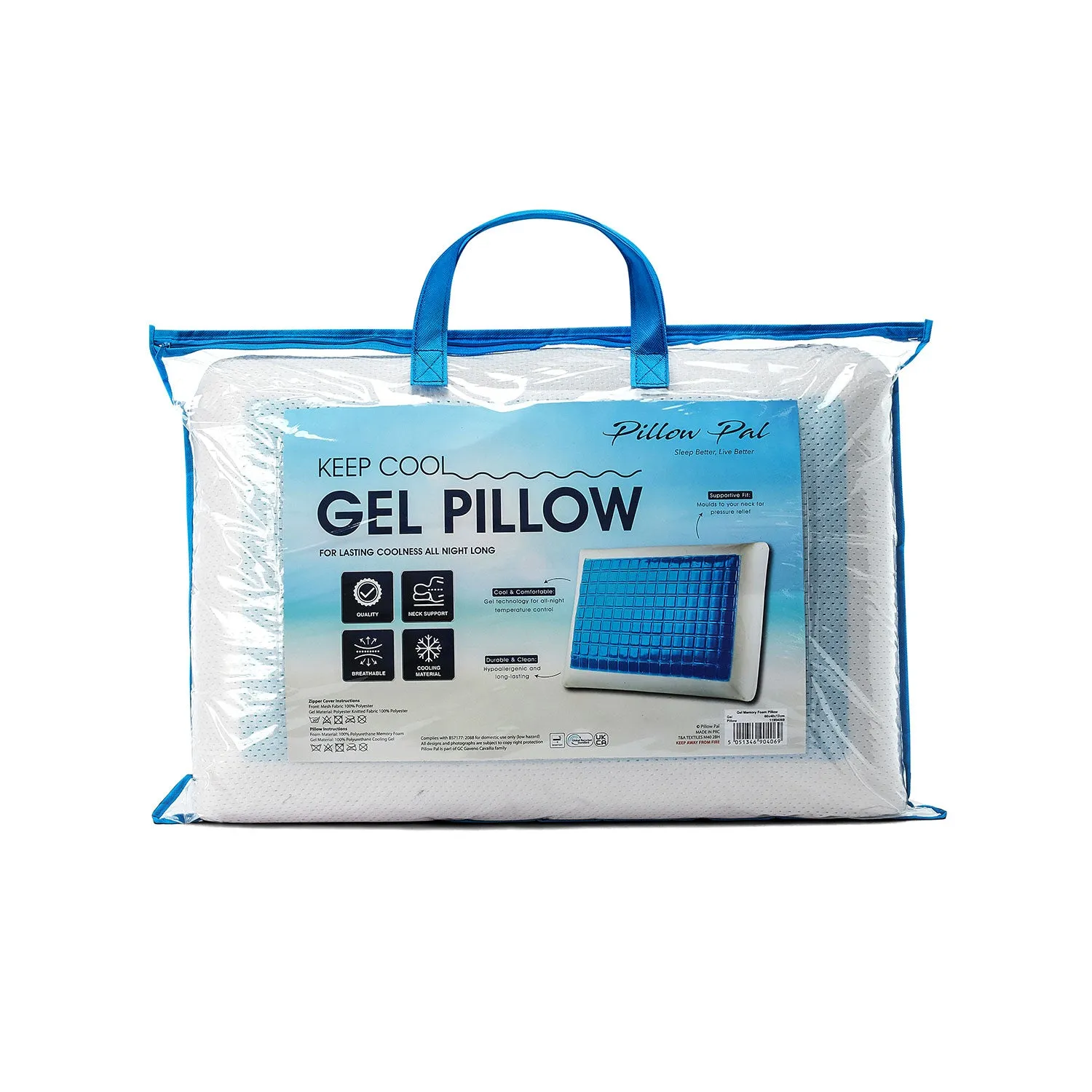 Cooling Gel Pillow - White product