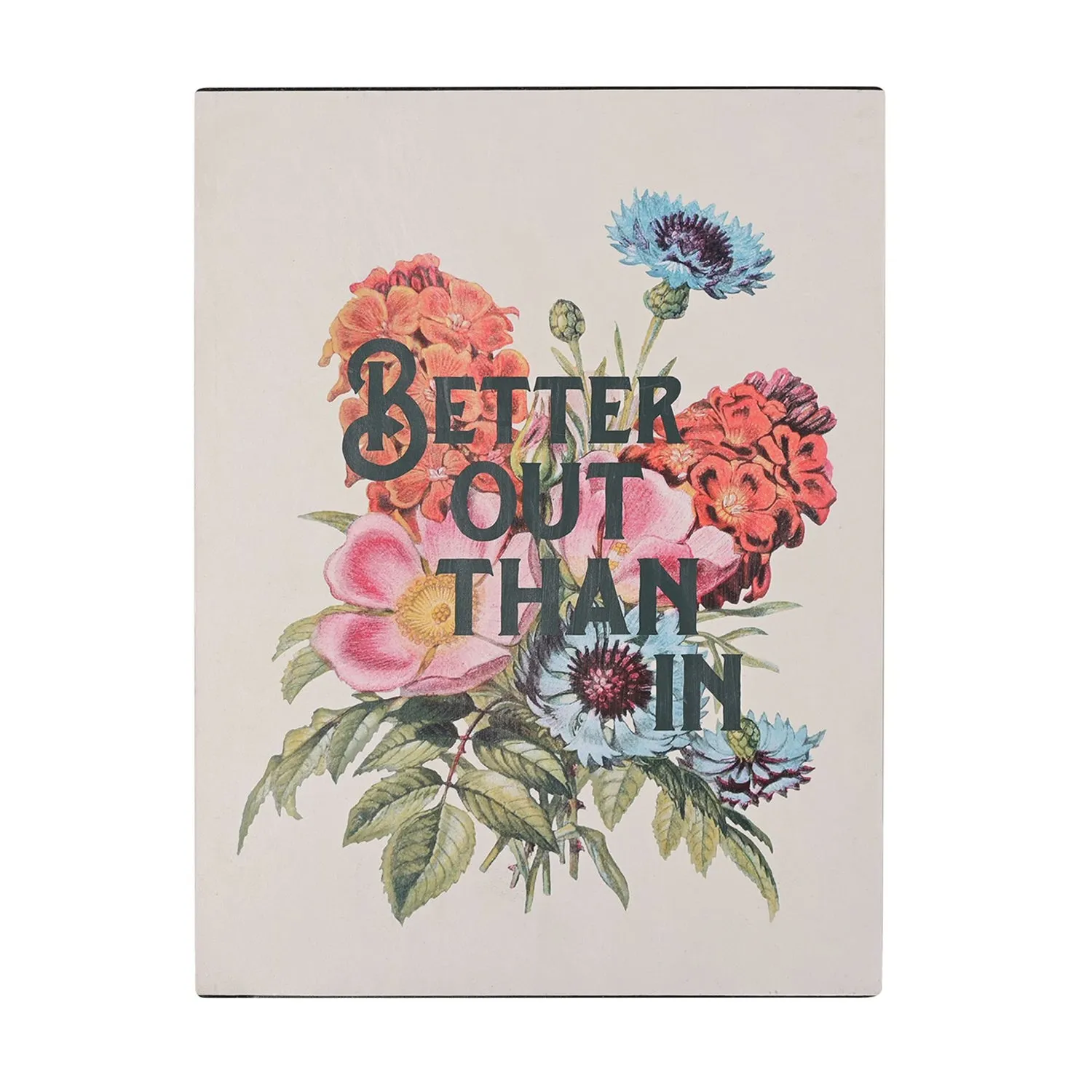 Country Living Metal Wall Plaque - Better Out Than In product