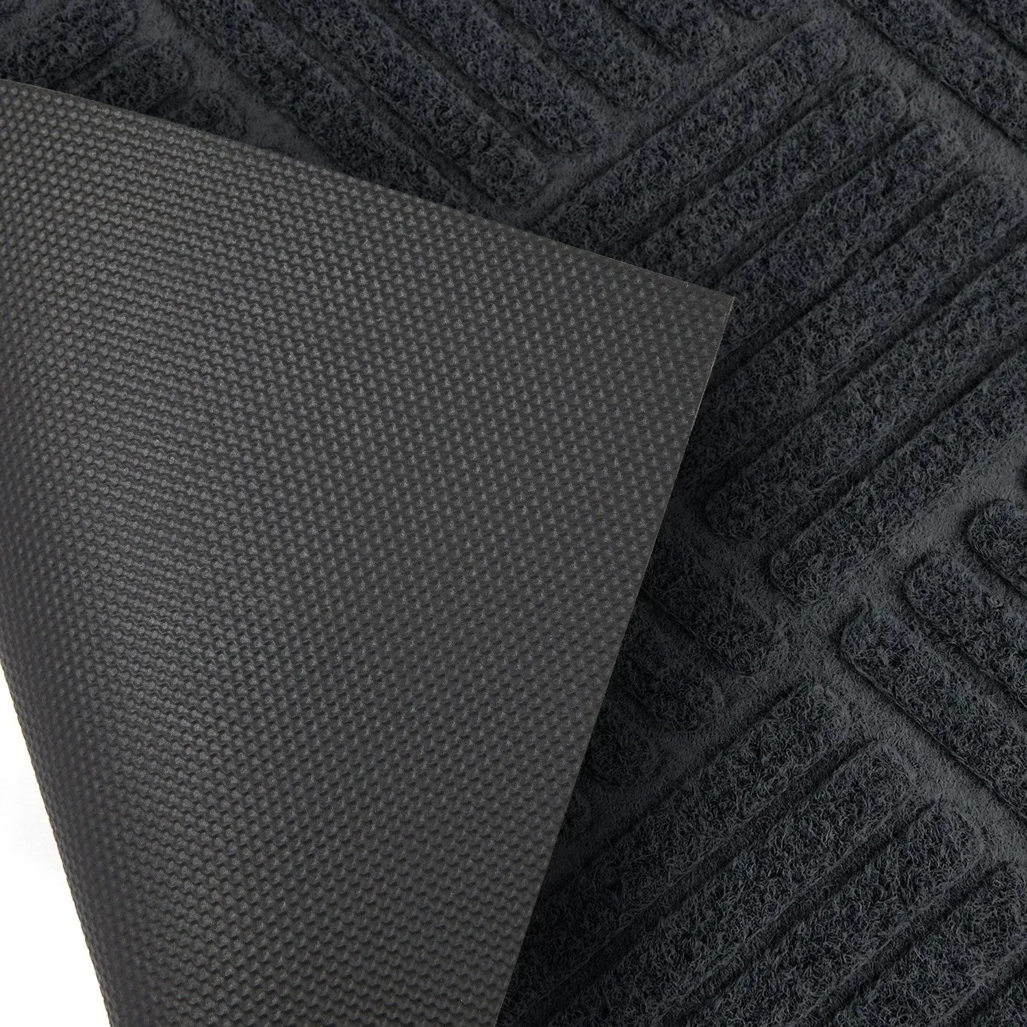 Cross Hatch Absorbent Doormat - Black alternate view