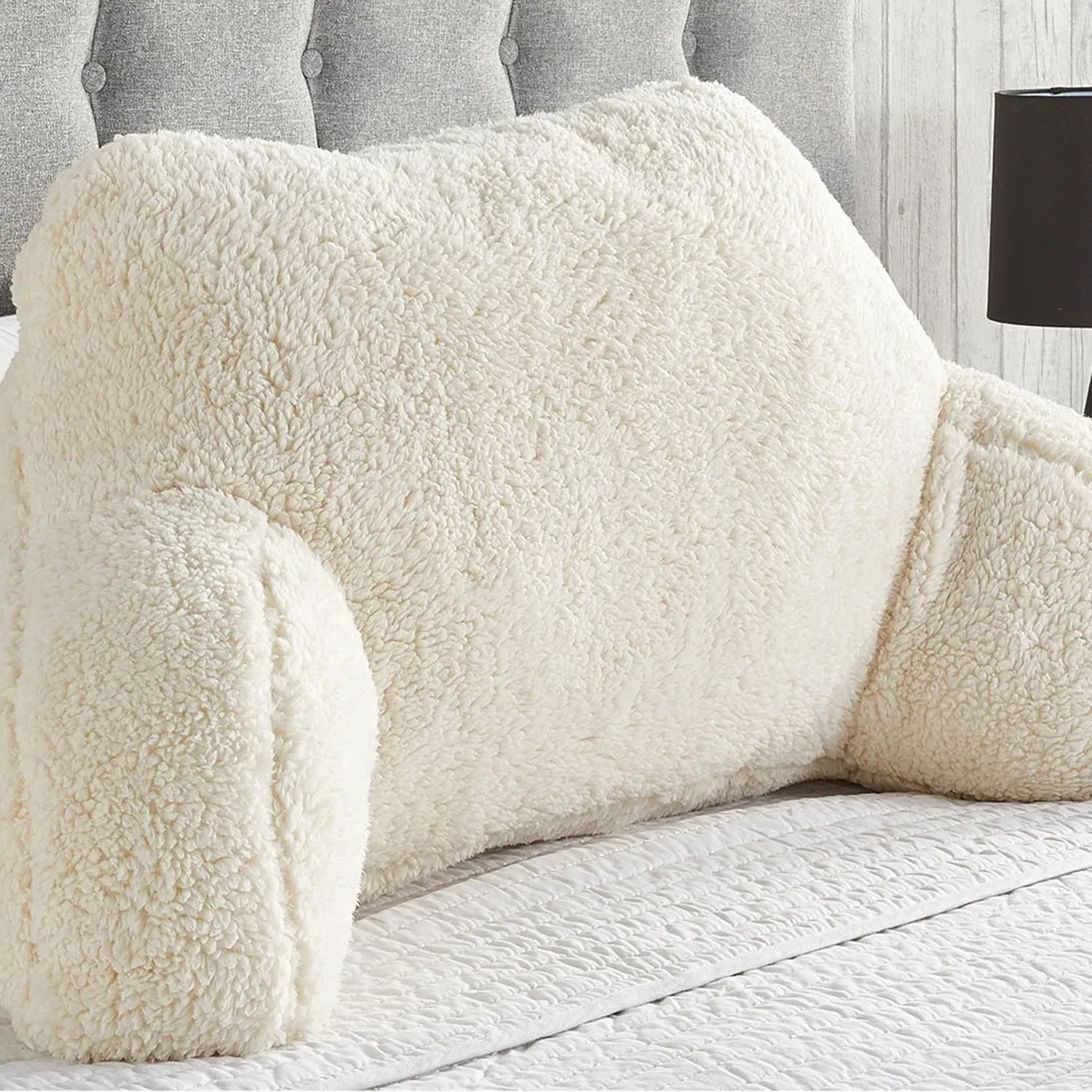 Cuddle Cushion with Support - Cream, Fleece