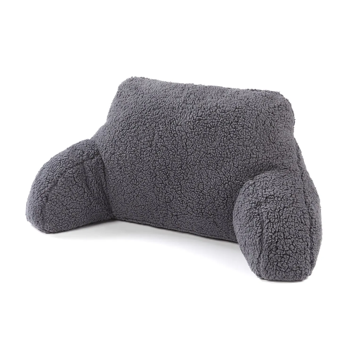Cuddle Cushion with Support - Grey, Fleece