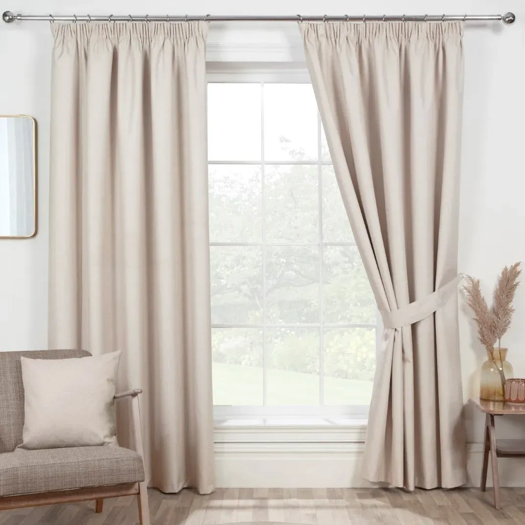 Curtain Tie Backs - Natural, Slub Fabric image