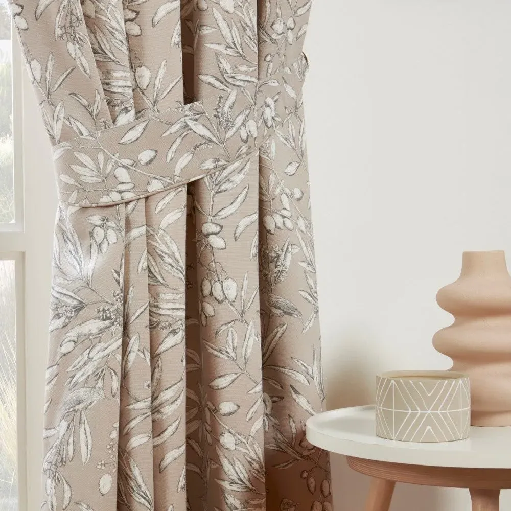 Curtain Tie Backs Woodland Print - Natural
