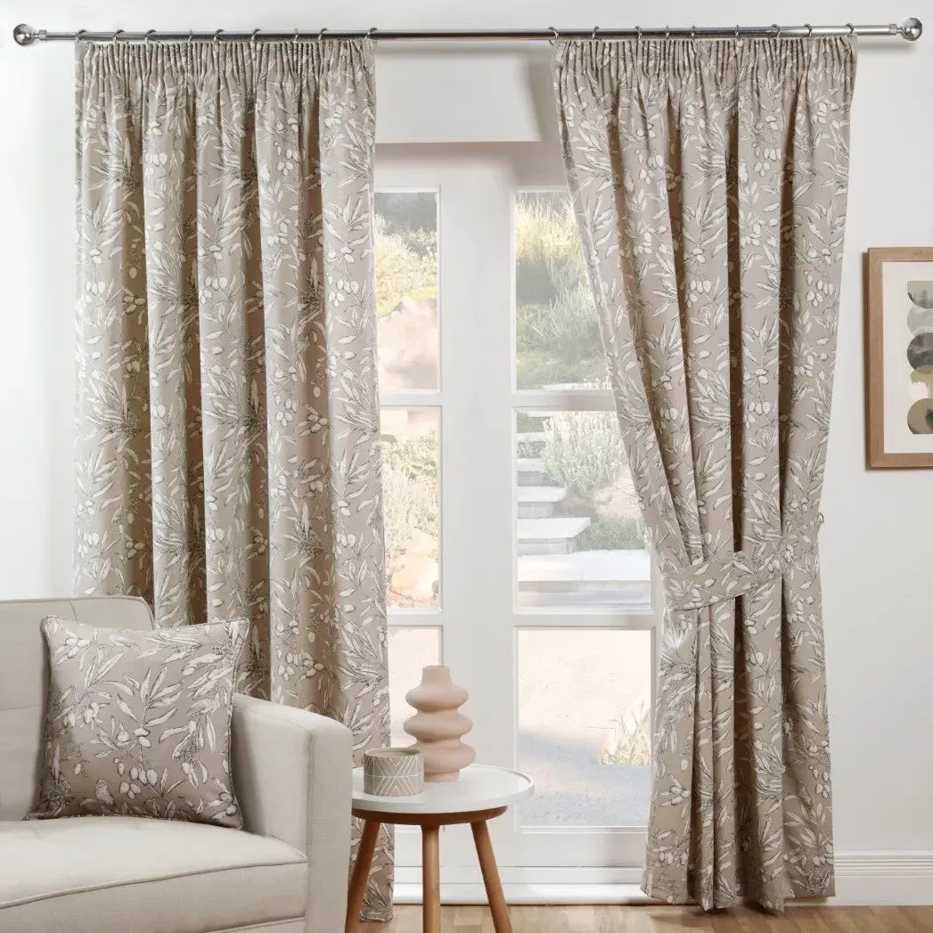 Curtain Tie Backs Woodland Print - Natural image