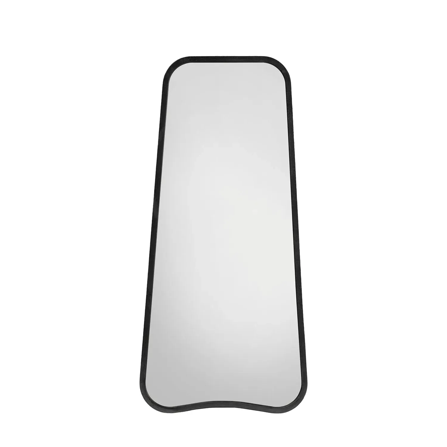 Curved Leaner Mirror - Black, Metal Frame image