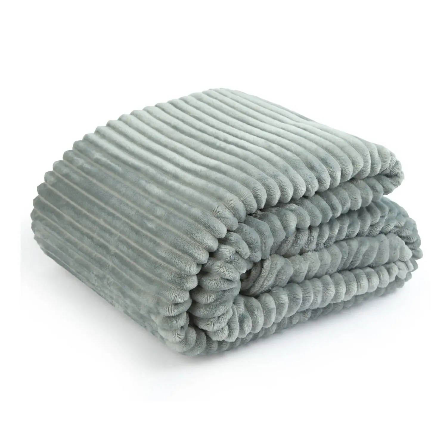 Dakota Fleece Soft Blanket Throw - Grey product