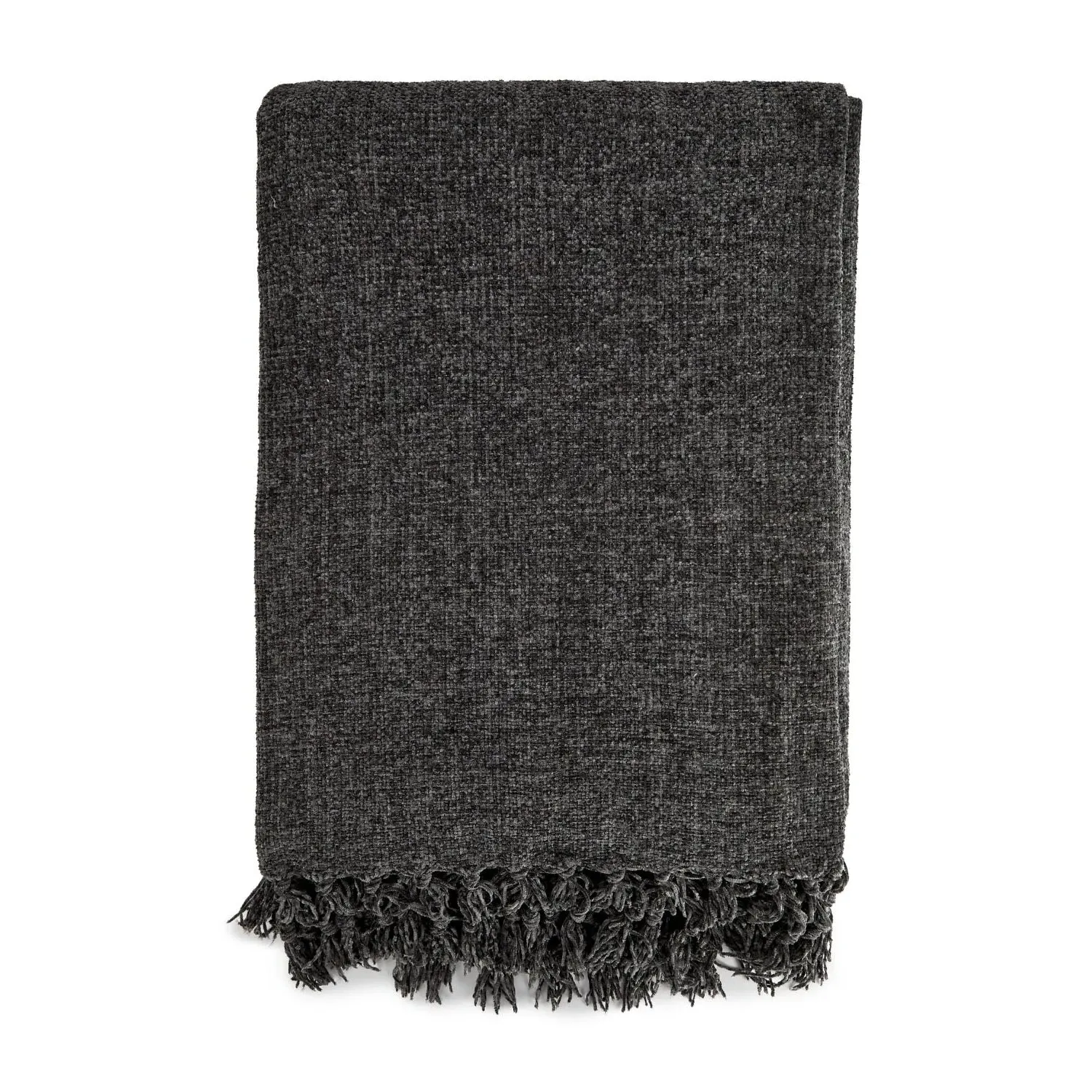 Darcy Chenille Throw - Charcoal Grey product