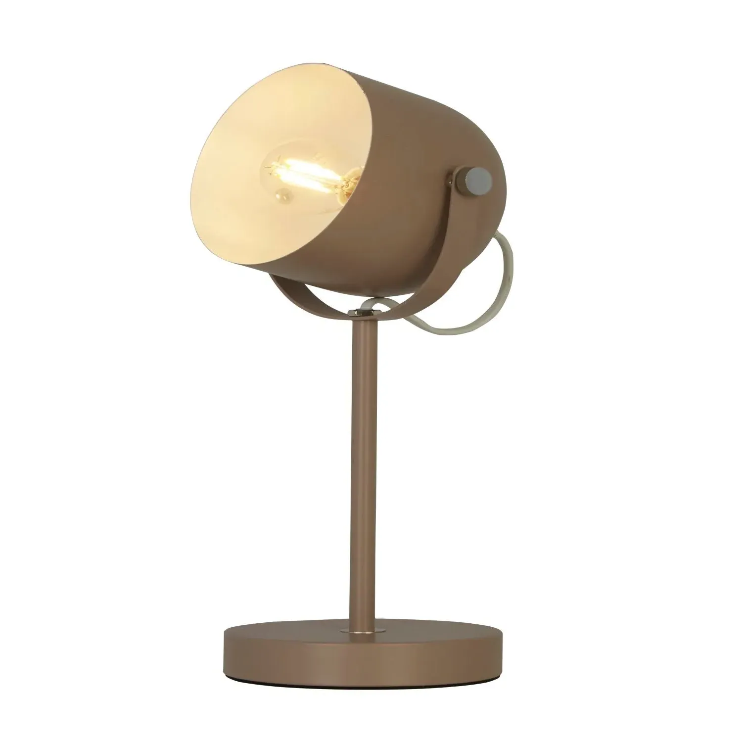 Desk Lamp with Chrome Accents - Pink, Metal