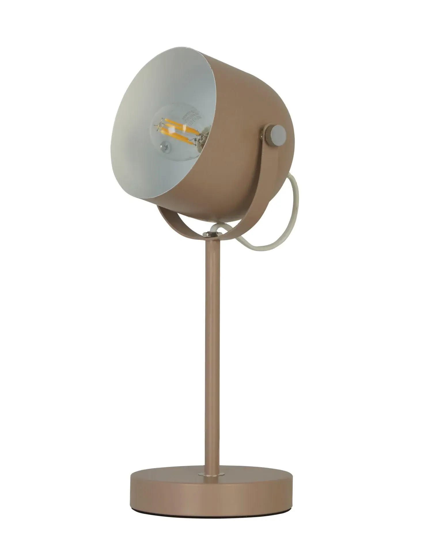 Desk Lamp with Chrome Accents - Pink, Metal image