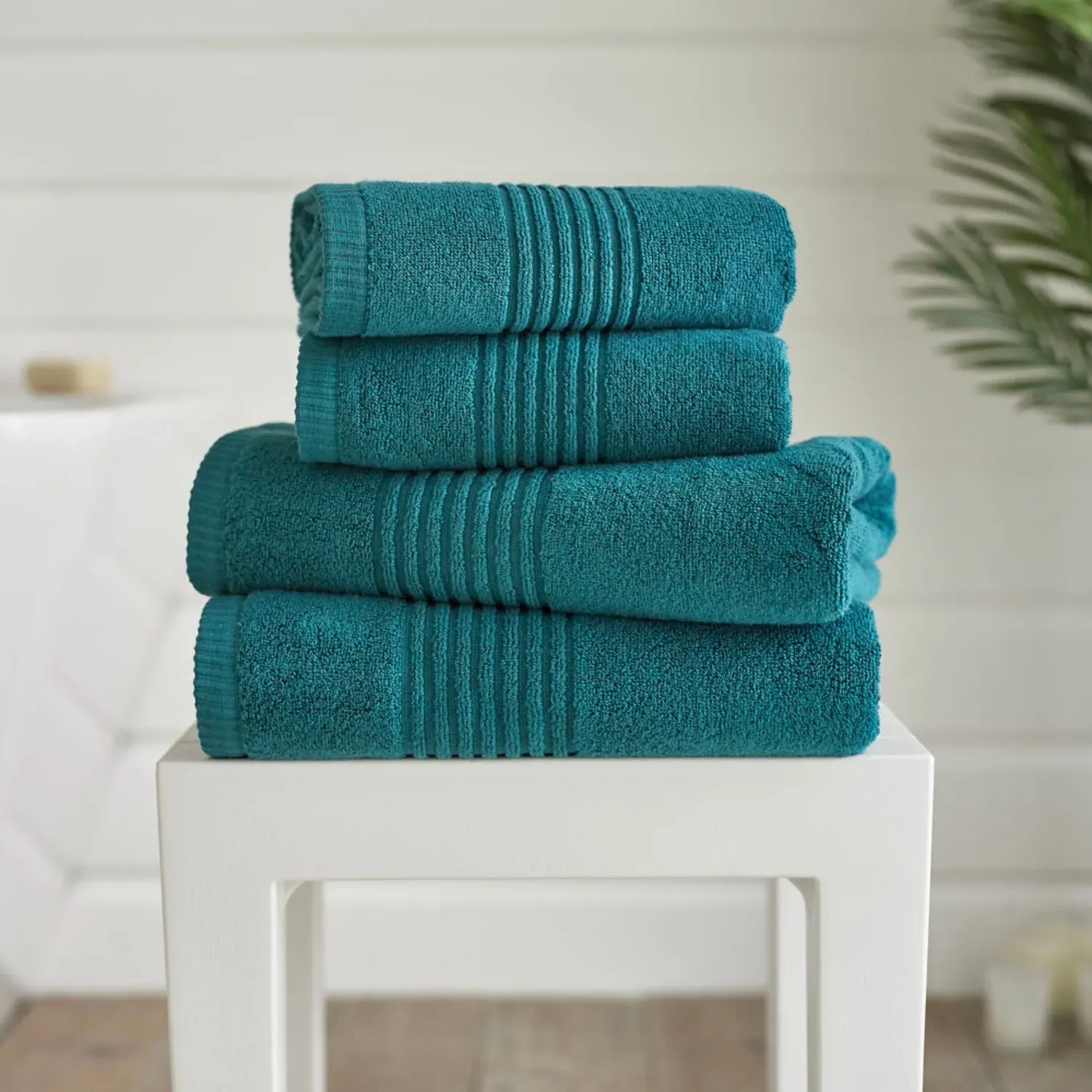 Deyongs Blue Lagoon Quik Dri Hand Towel - Blue, Cotton by Julian Charles