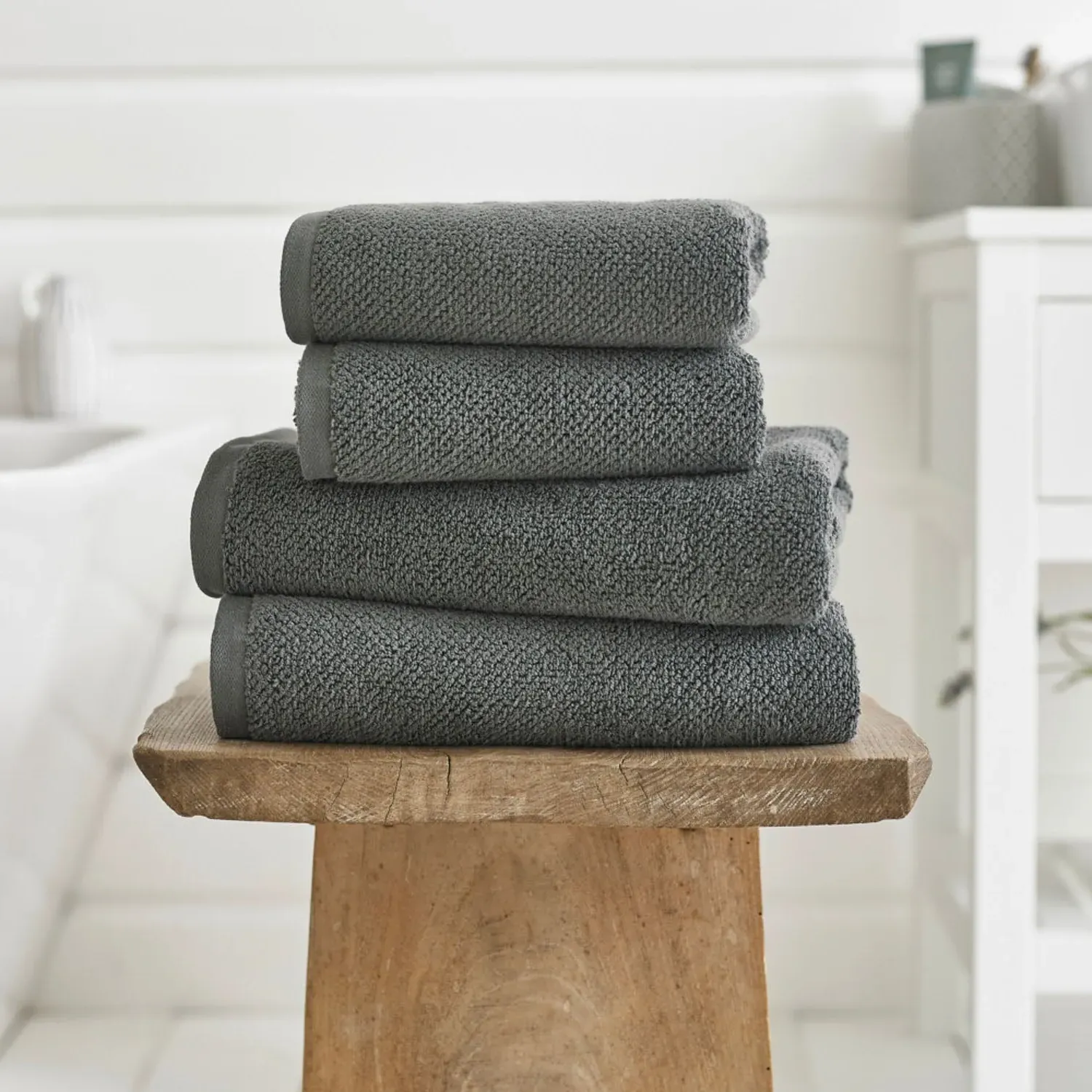 2-Pack Face Cloth Towels - Grey, Cotton product