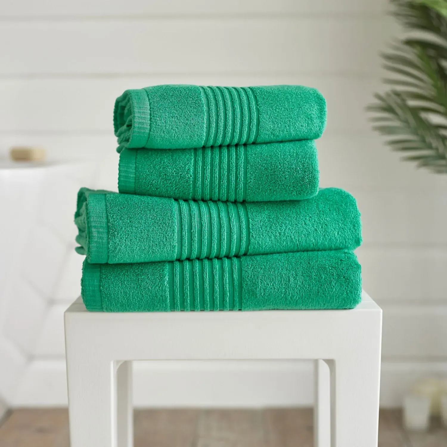 Bath Sheet - Green, Cotton by Julian Charles